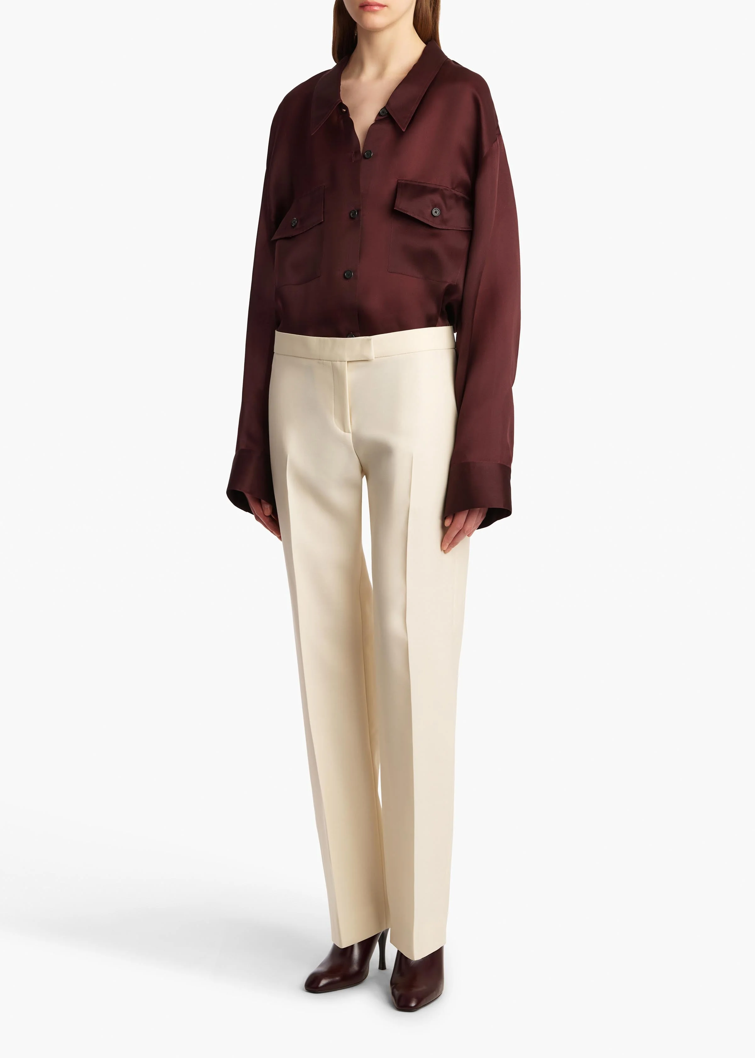 Khaite - Callen Pant in Cream - Image 2