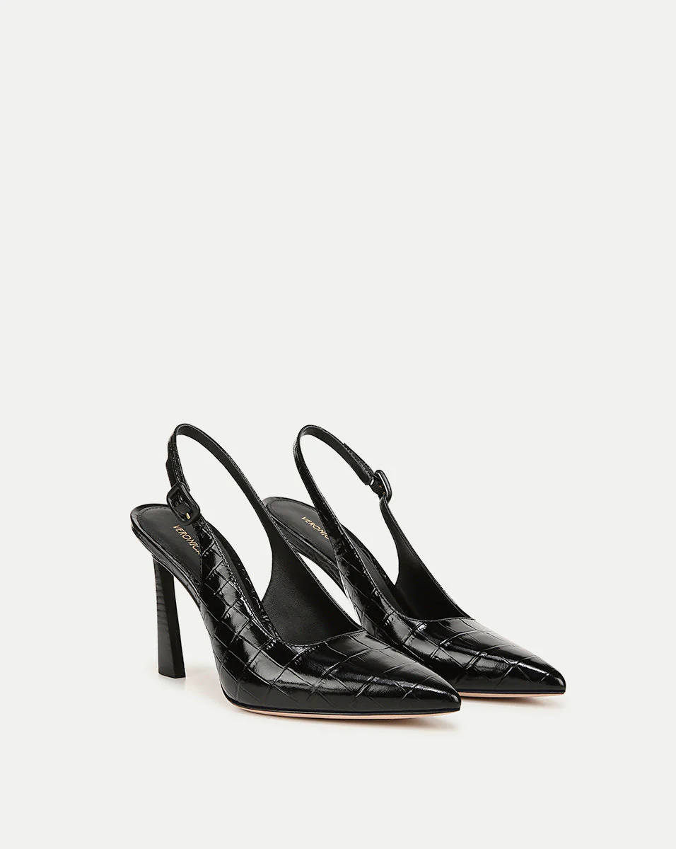 Veronica Beard - Callie Croc - Embossed Slingback Pump - Image 2