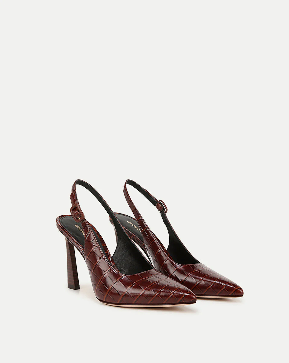 Veronica Beard - Callie Croc - Embossed Slingback Pump - Image 2