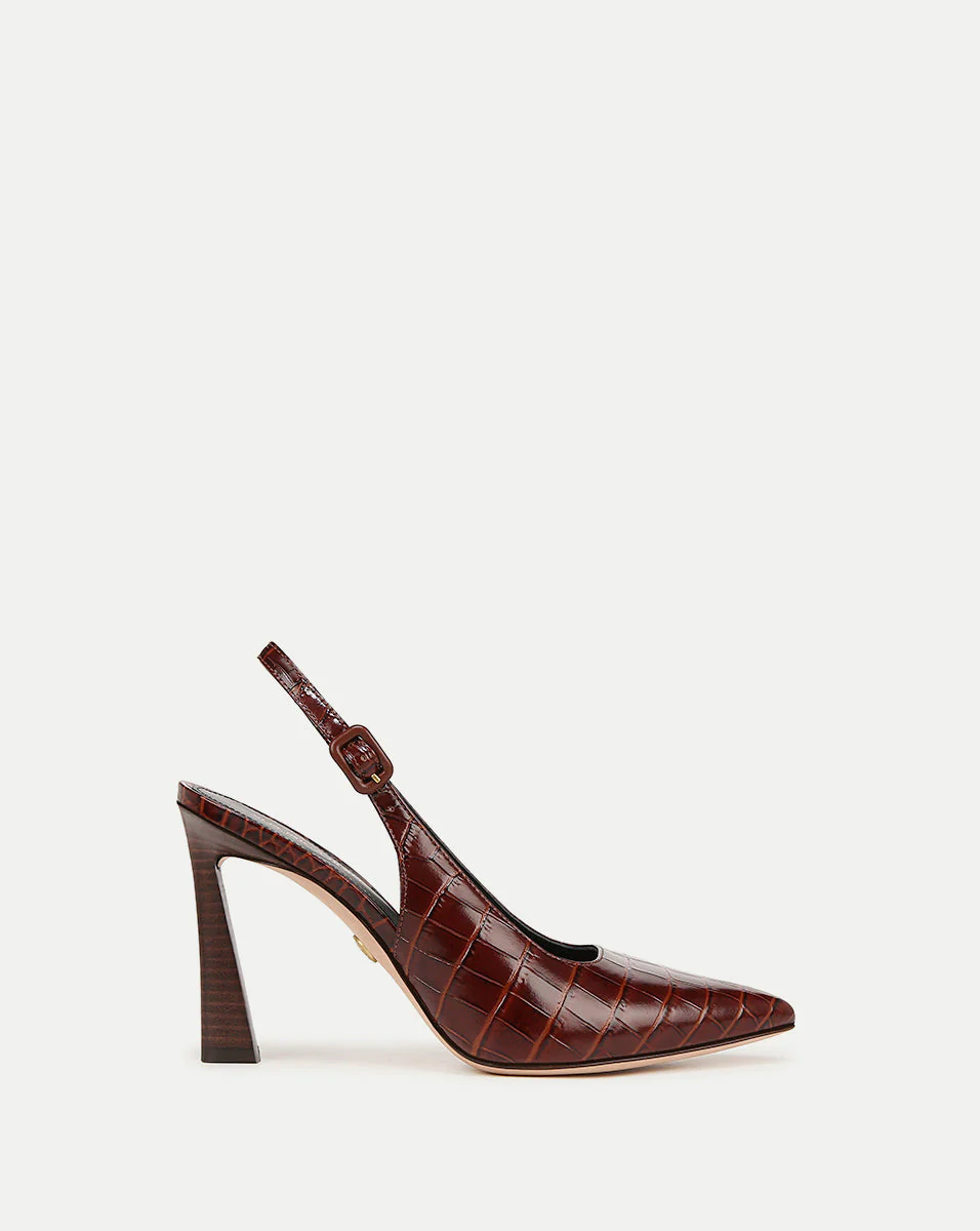 Veronica Beard - Callie Croc - Embossed Slingback Pump - Image 7