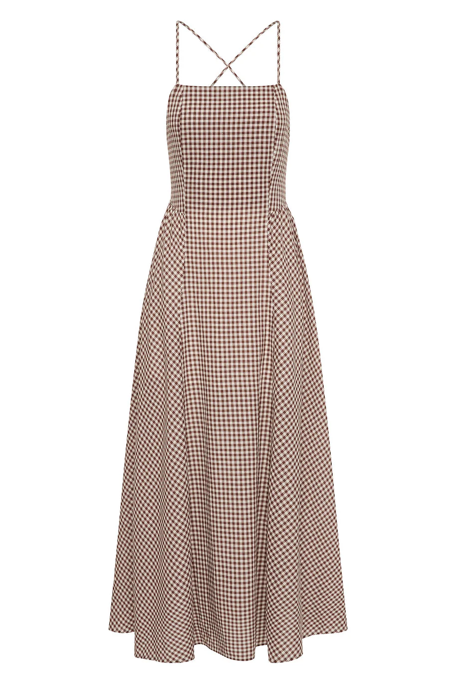 Posse - CALLIE DRESS - PETITE MOCHA GINGHAM - Image 8