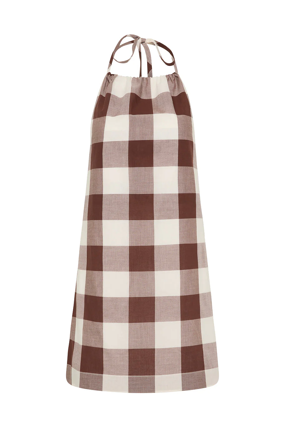 Posse - CALLIE MINI DRESS - MOCHA GINGHAM - Image 10
