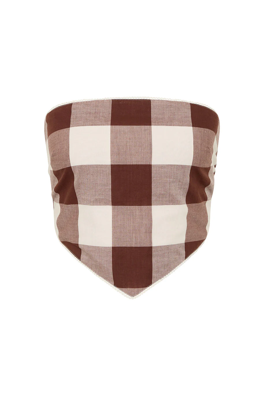 Posse - CALLIE TIE TOP - MOCHA GINGHAM - Image 5