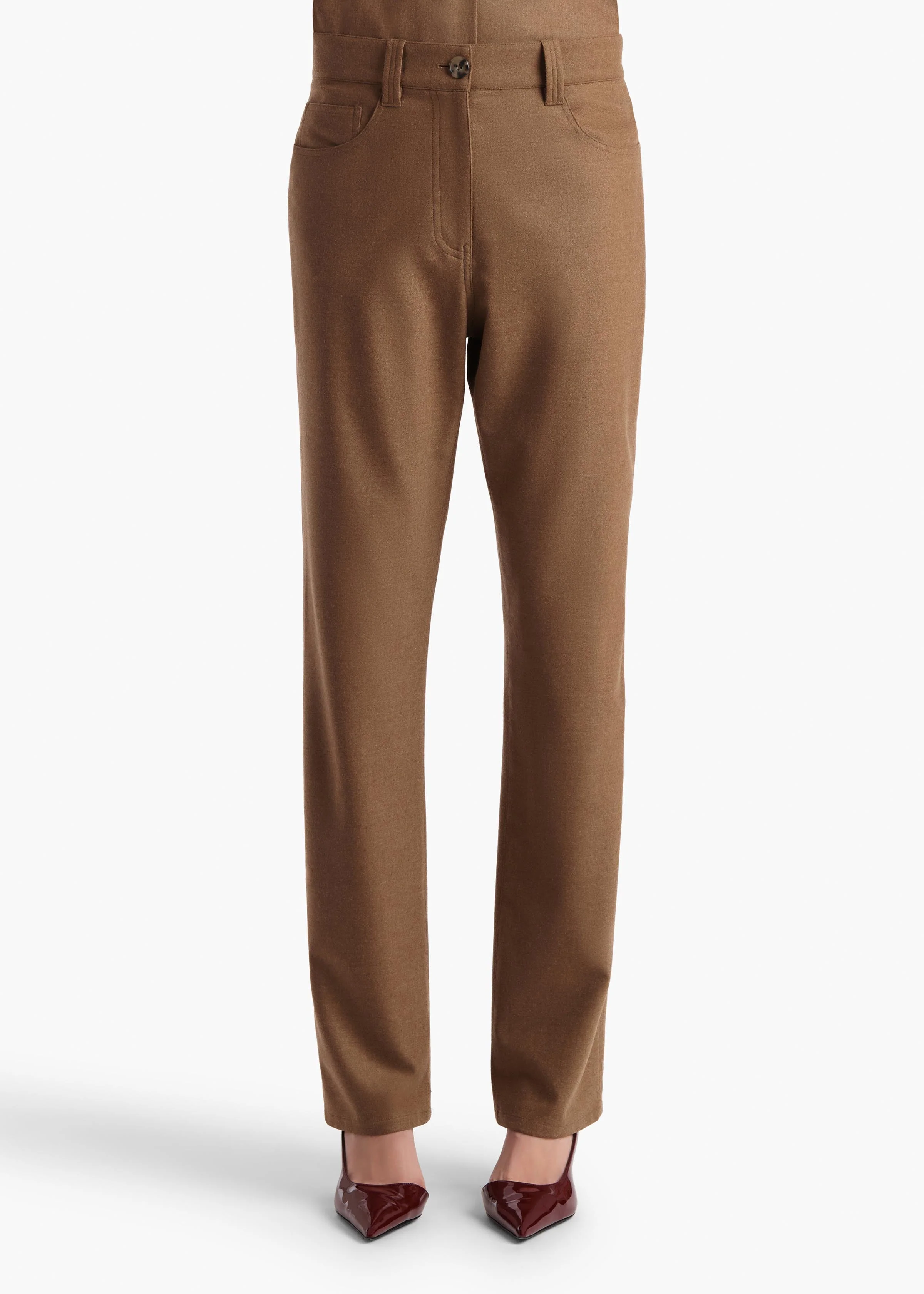 Khaite - Callum Pant in Toffee - Image 3