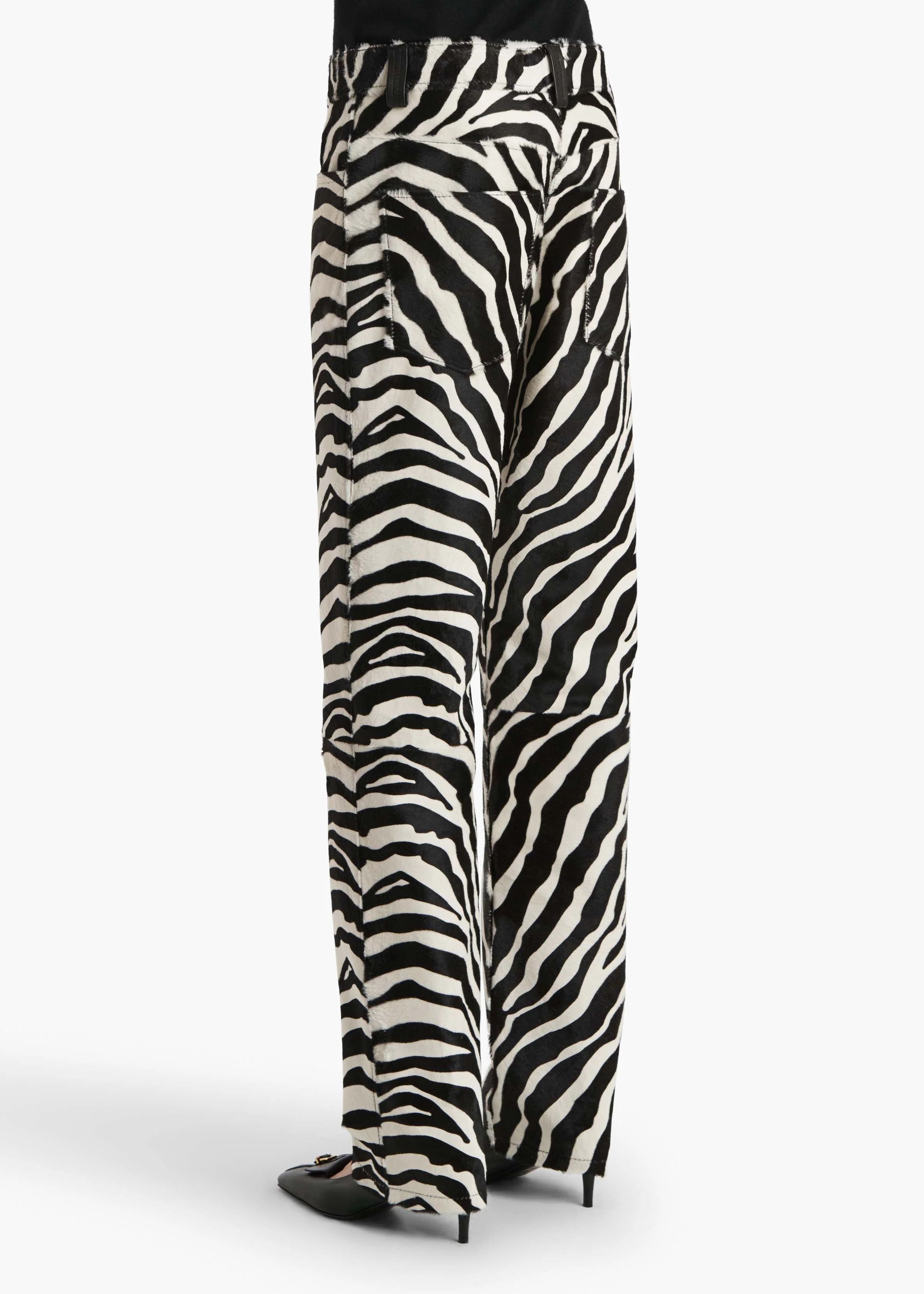 Khaite - Callum Pant in Zebra Print Haircalf - Image 12