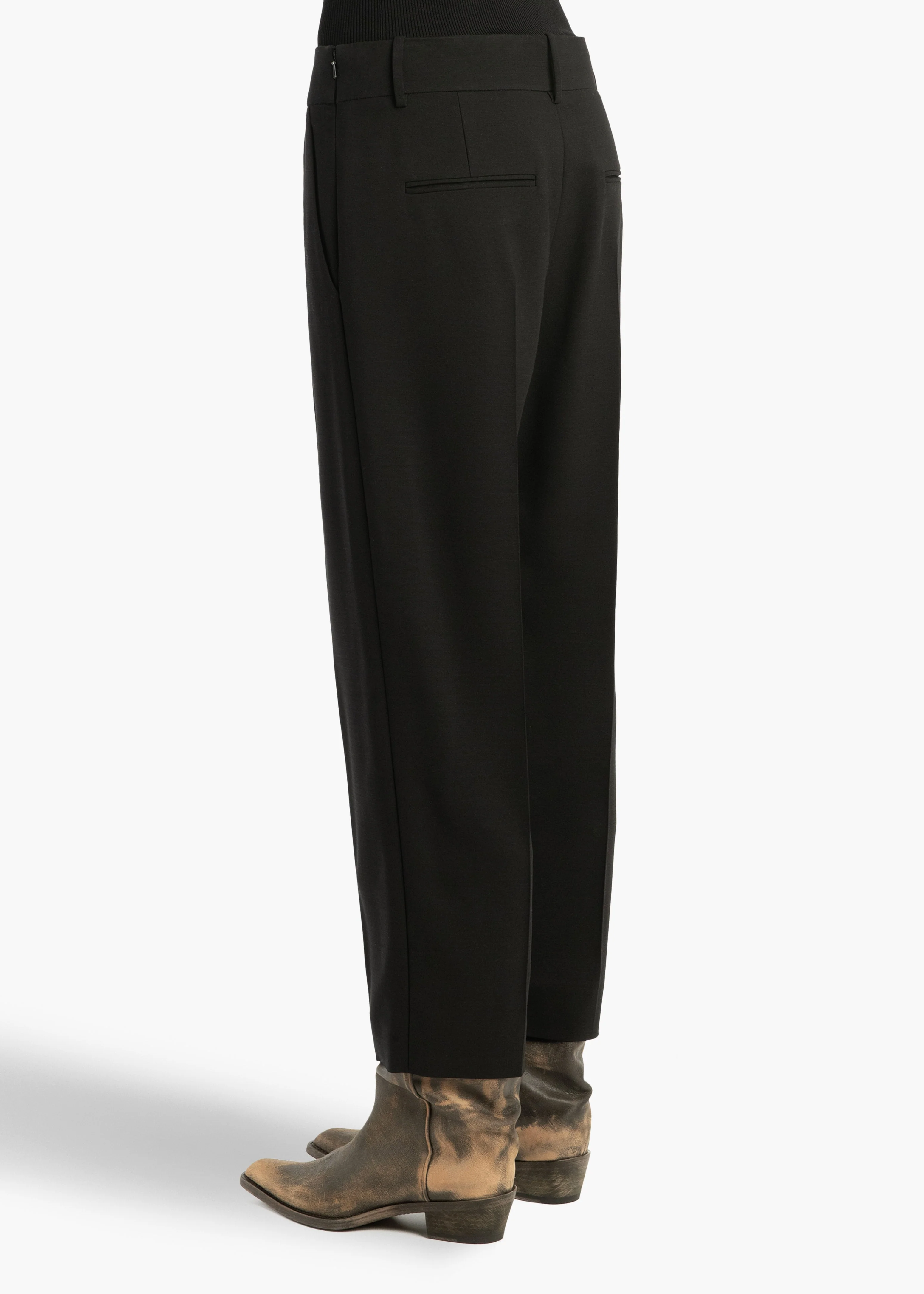 Khaite - Cam Pant in Black Stretch Suiting - Image 11
