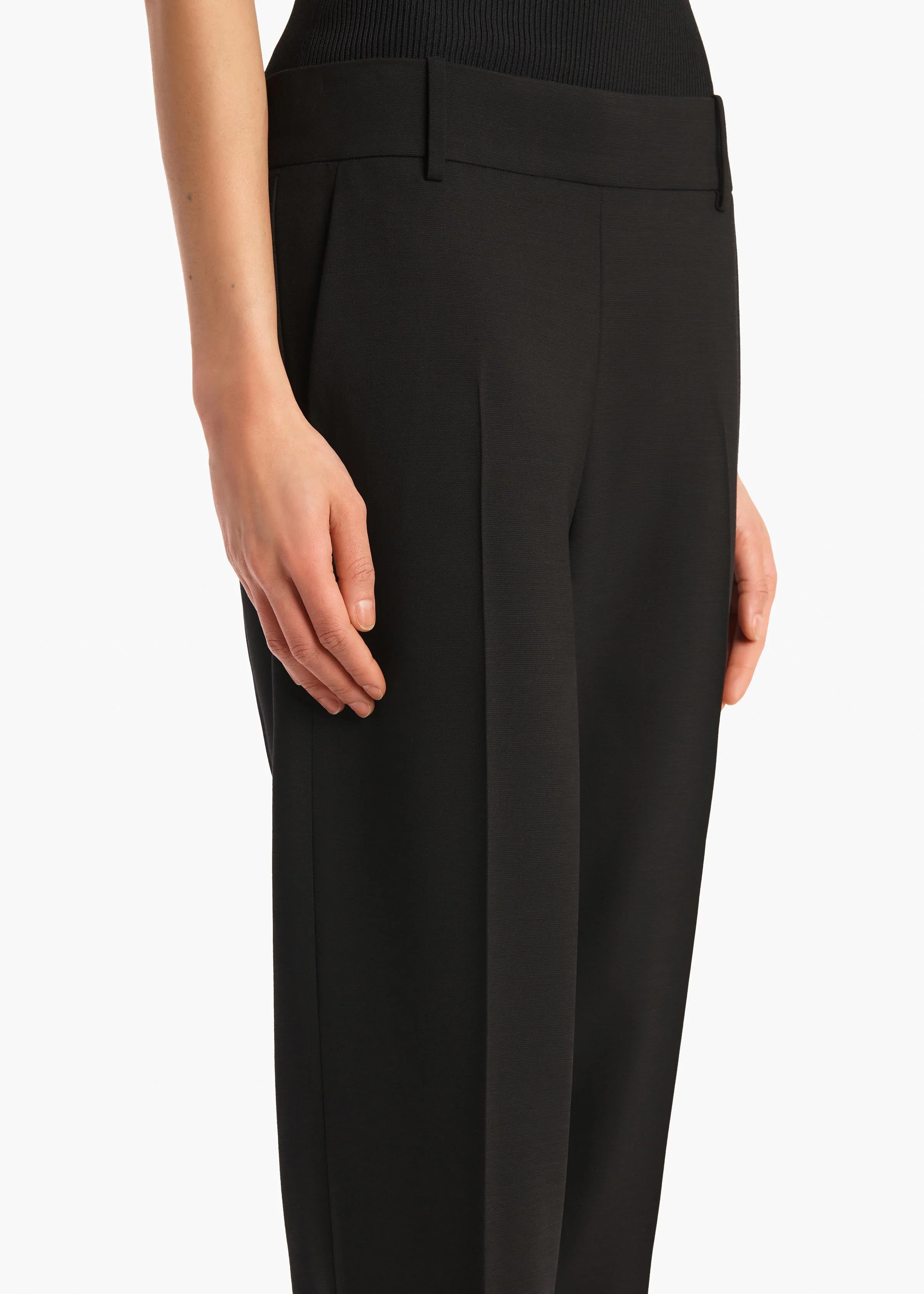 Khaite - Cam Pant in Black Stretch Suiting - Image 12