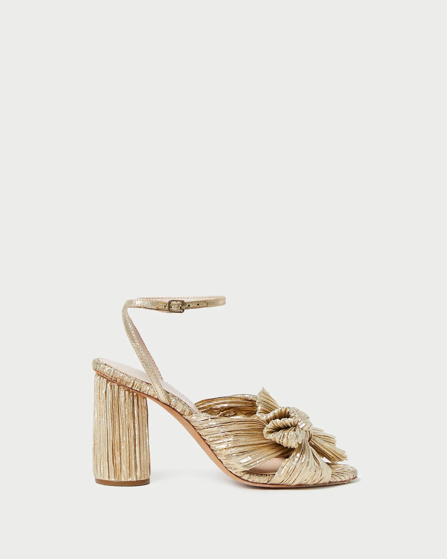 Loeffler Randall - Camellia Gold Pleated Bow Heel - Image 3