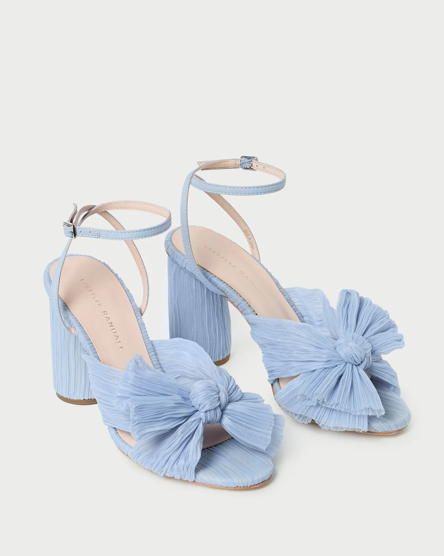 Loeffler Randall - Camellia Blue Pleated Bow Heel - Image 3