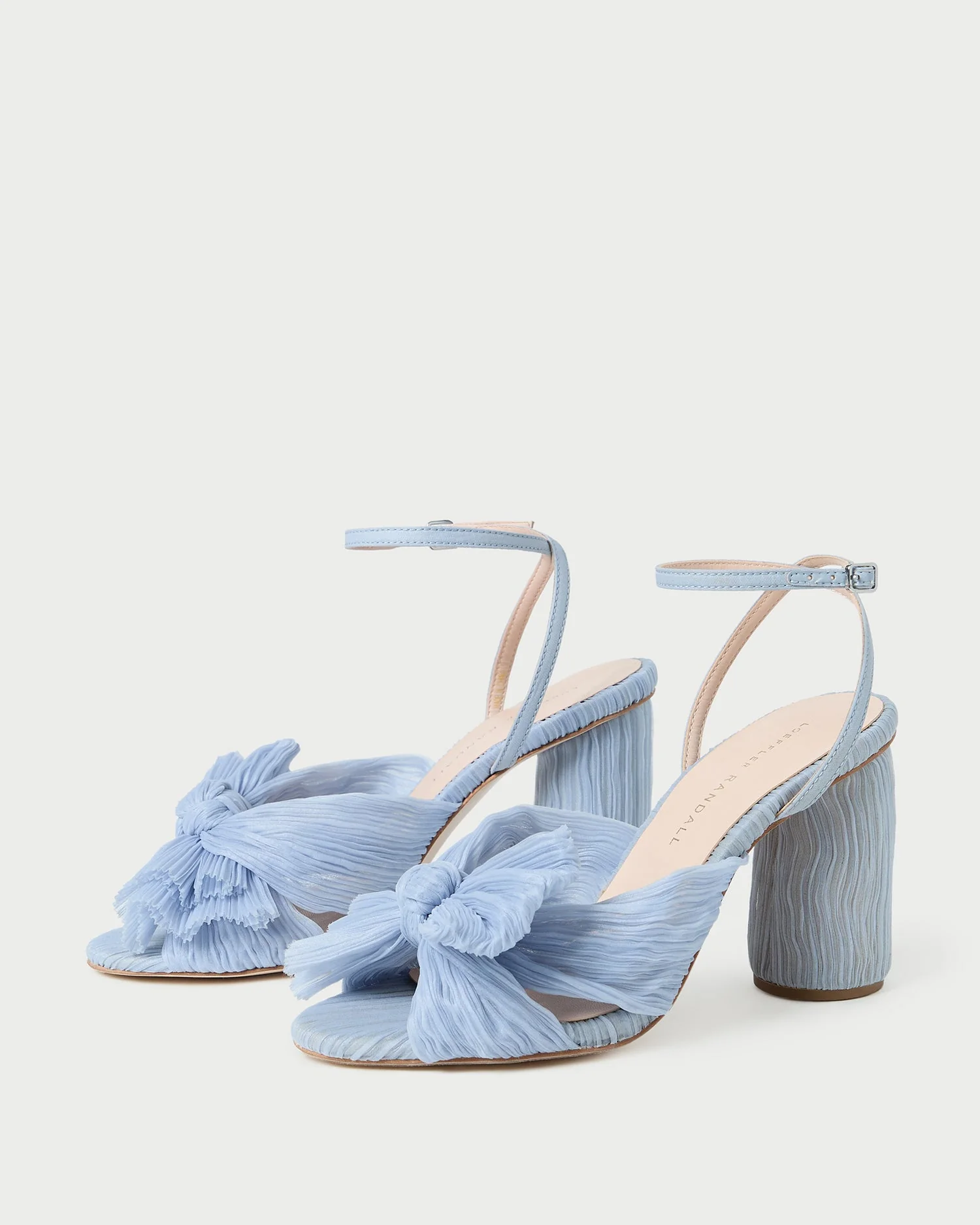 Loeffler Randall - Camellia Blue Pleated Bow Heel - Image 4