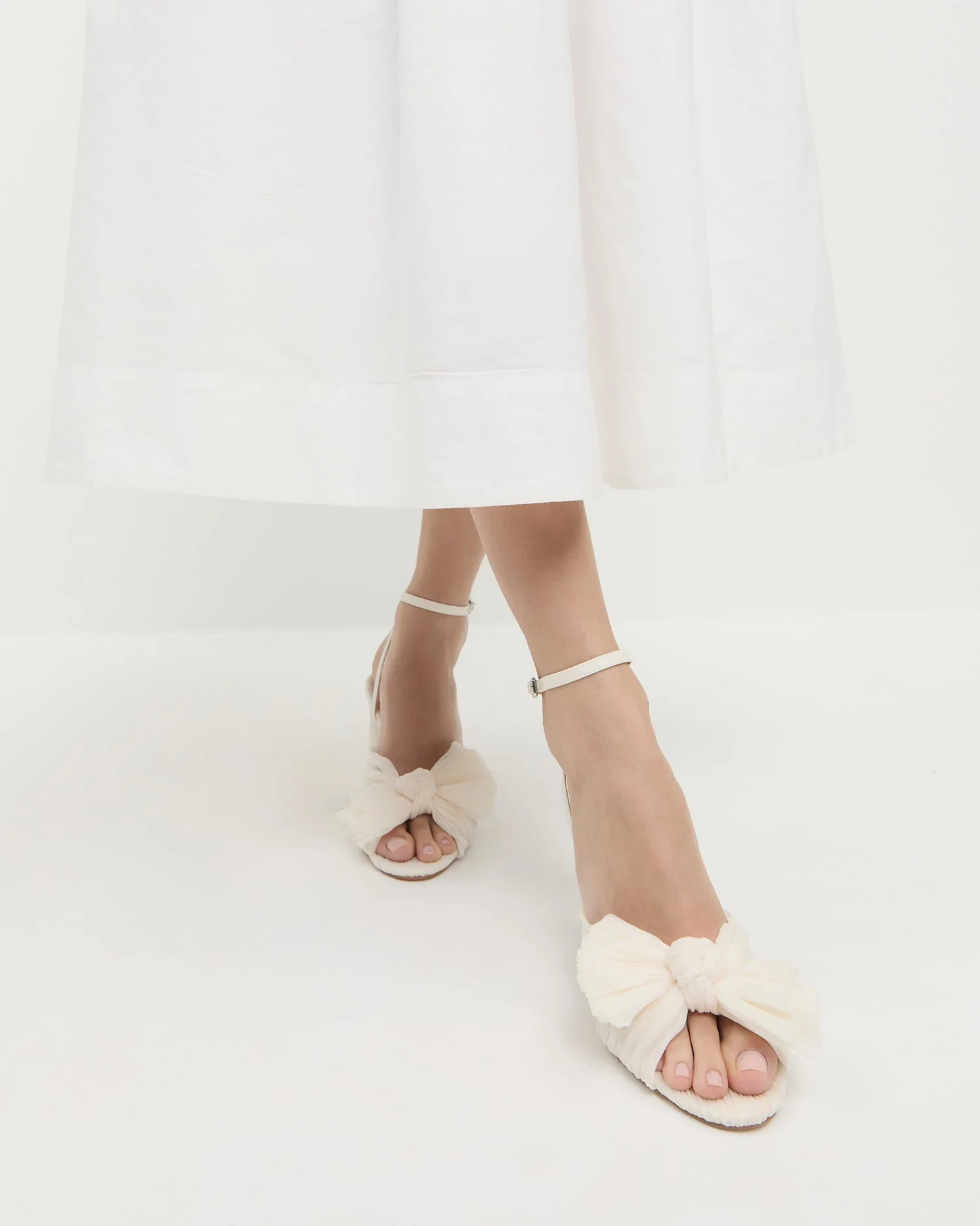 Loeffler Randall - Camellia Pearl Pleated Bow Heel - Image 2