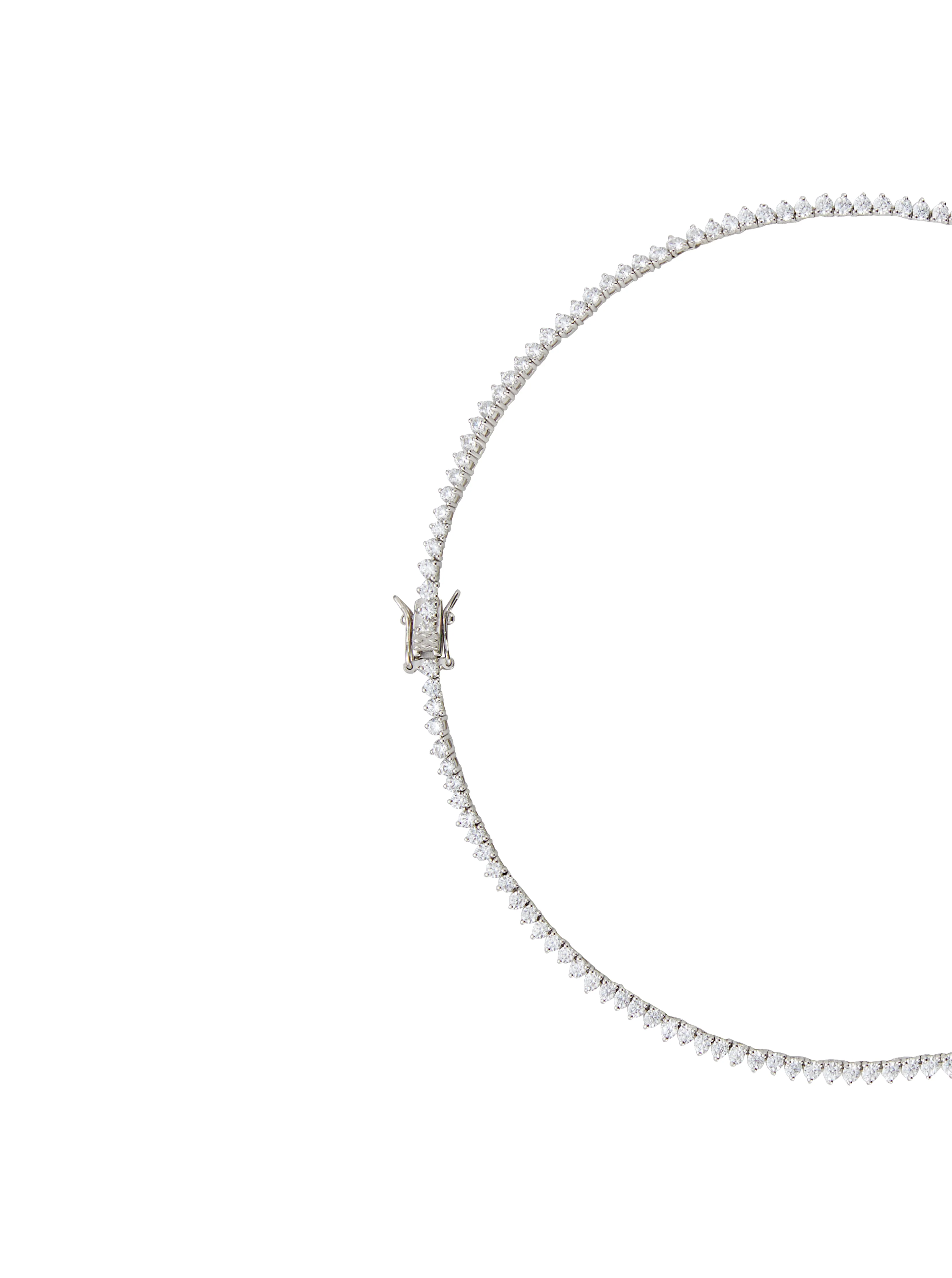 Dorsey - CAMPBELL RIVIÈRE NECKLACE IN LAB WHITE SAPPHIRE - Image 2