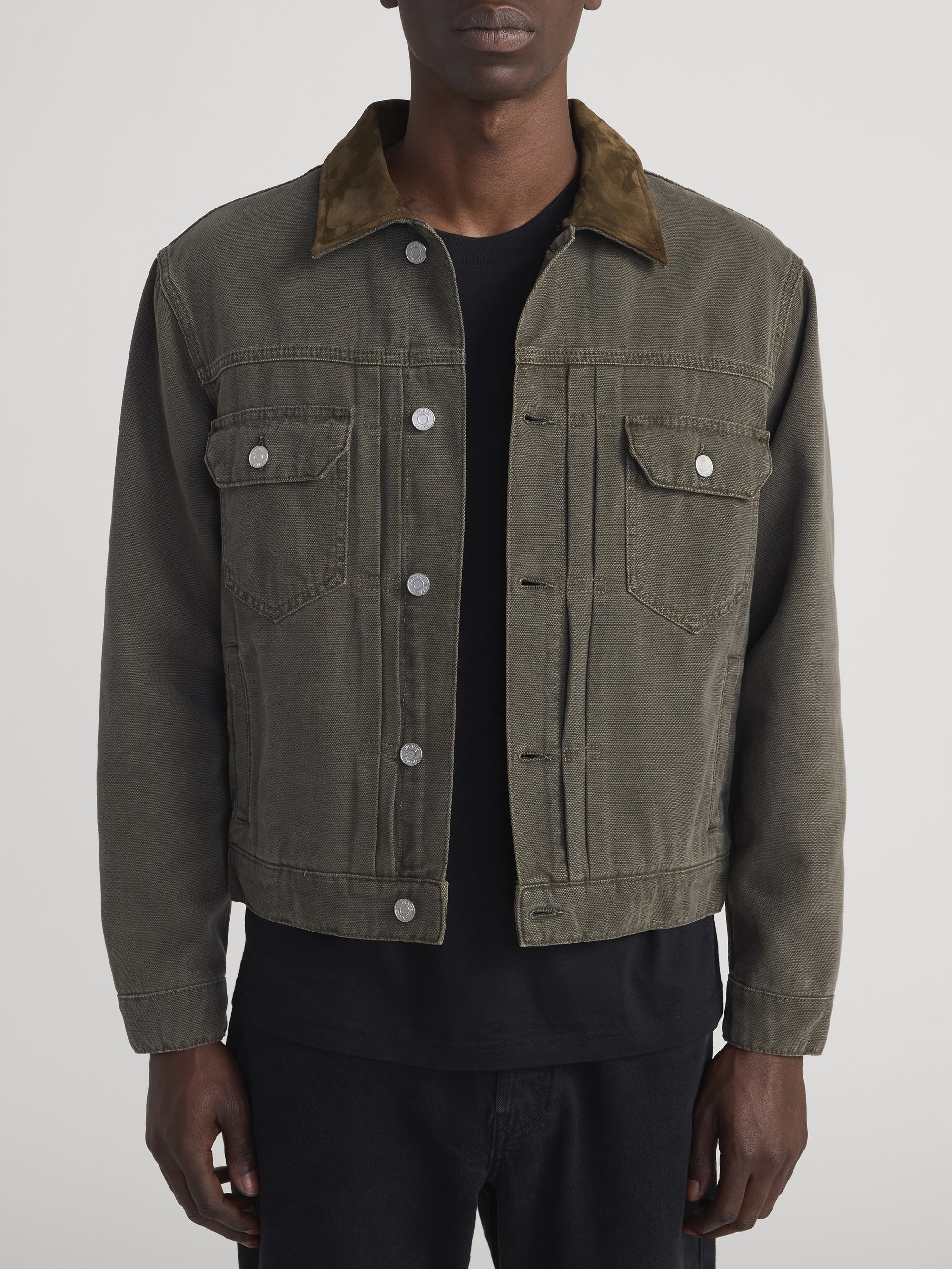 FRAME - Canvas Trucker Jacket - Image 3