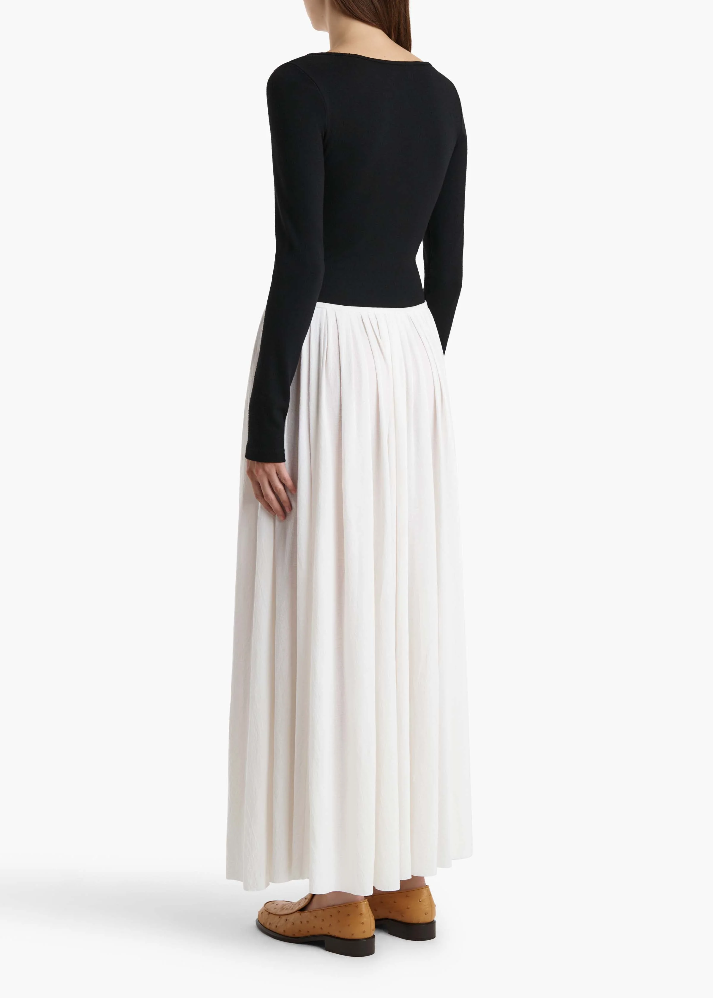Khaite - Carlotta Dress in Black and White - Image 12