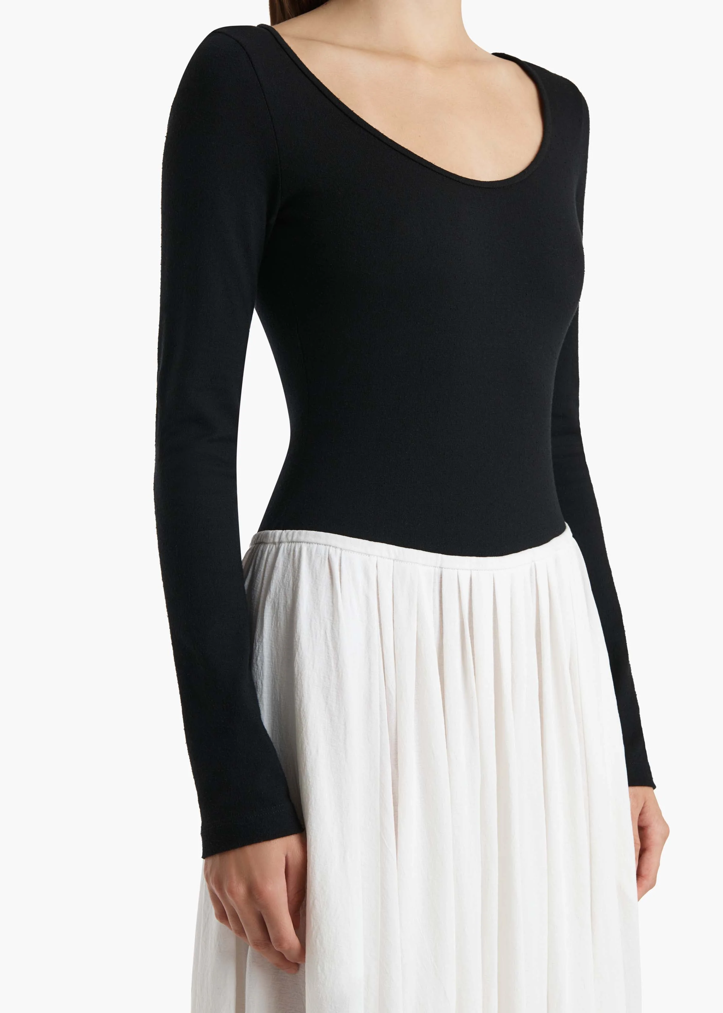 Khaite - Carlotta Dress in Black and White - Image 6