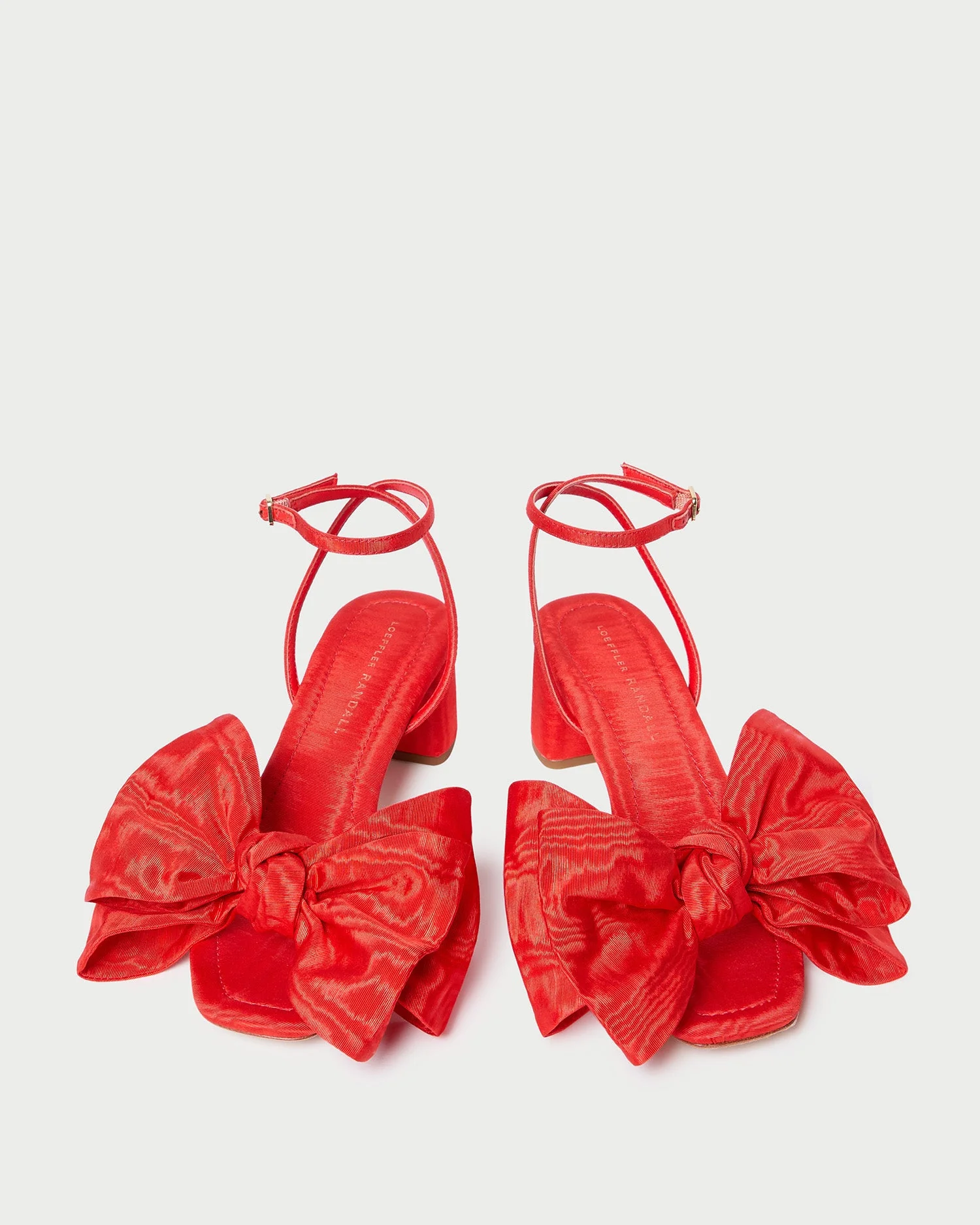 Loeffler Randall - Carmen Red Moiré Bow Sandal - Image 5