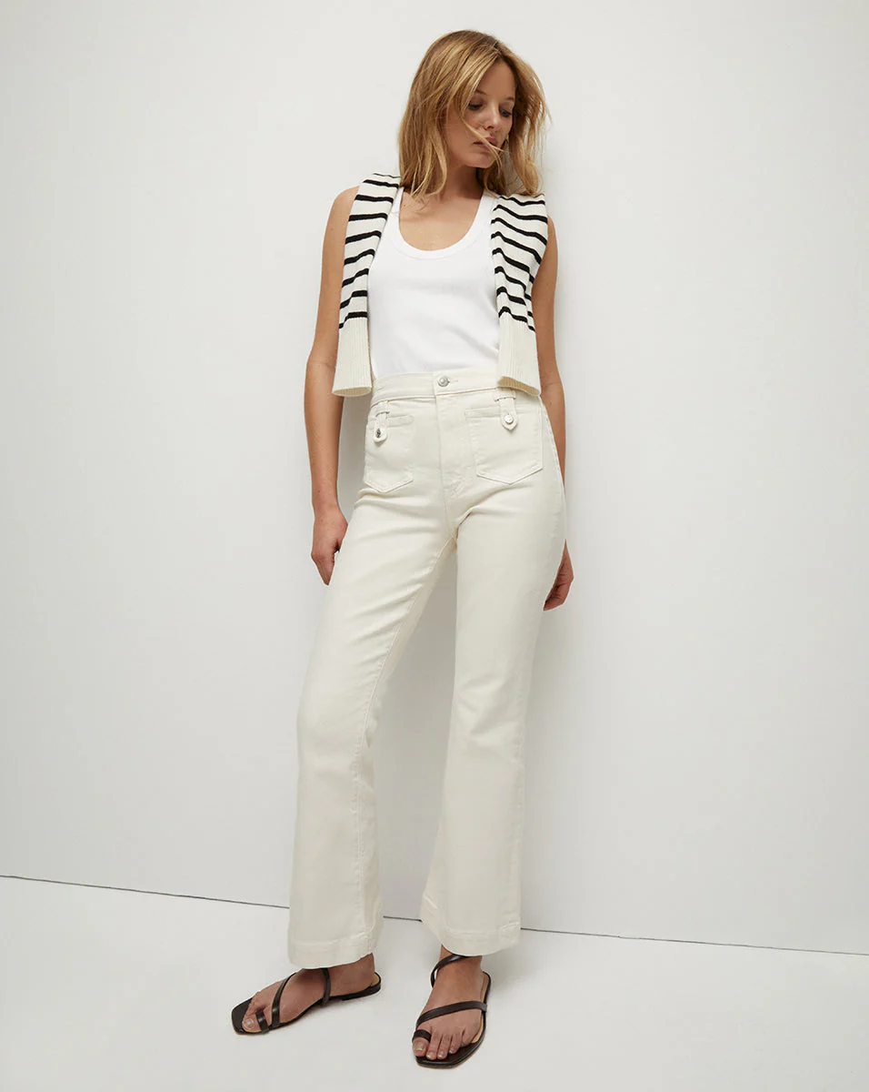 Veronica Beard - Carson Patch - Pocket Kick - Flare Jean