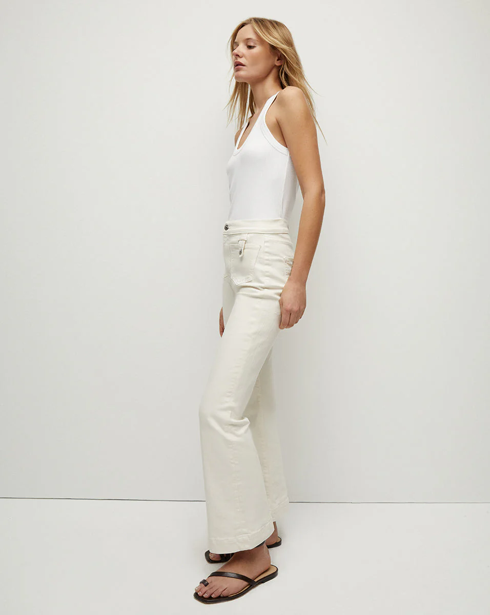 Veronica Beard - Carson Patch - Pocket Kick - Flare Jean - Image 3