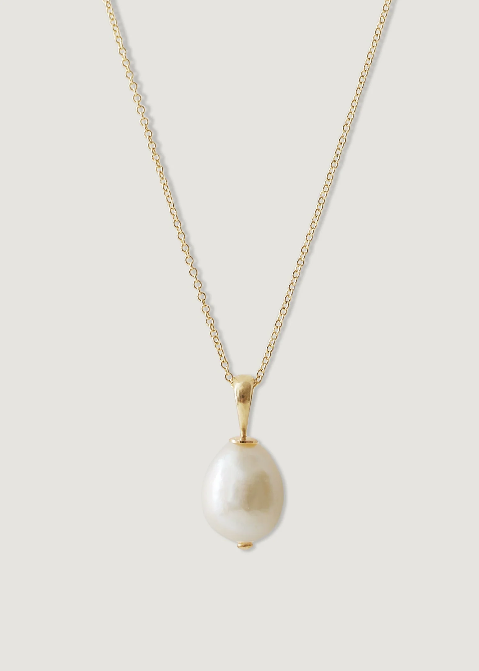 Kinn - Carter Herringbone & Baroque Pearl Necklace Stack - Image 4