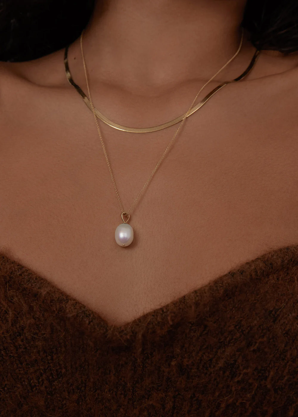Kinn - Carter Herringbone Chain Necklace - Image 7