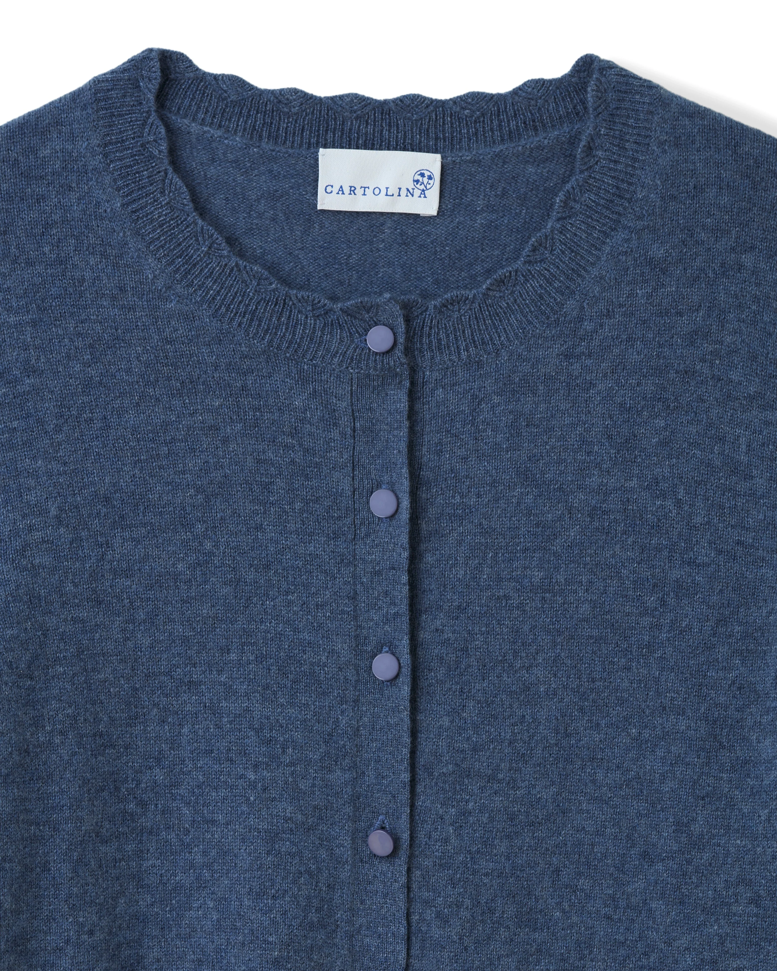 Cartolina - Lucy Ls Cardigan - Gallery Blue - Image 5