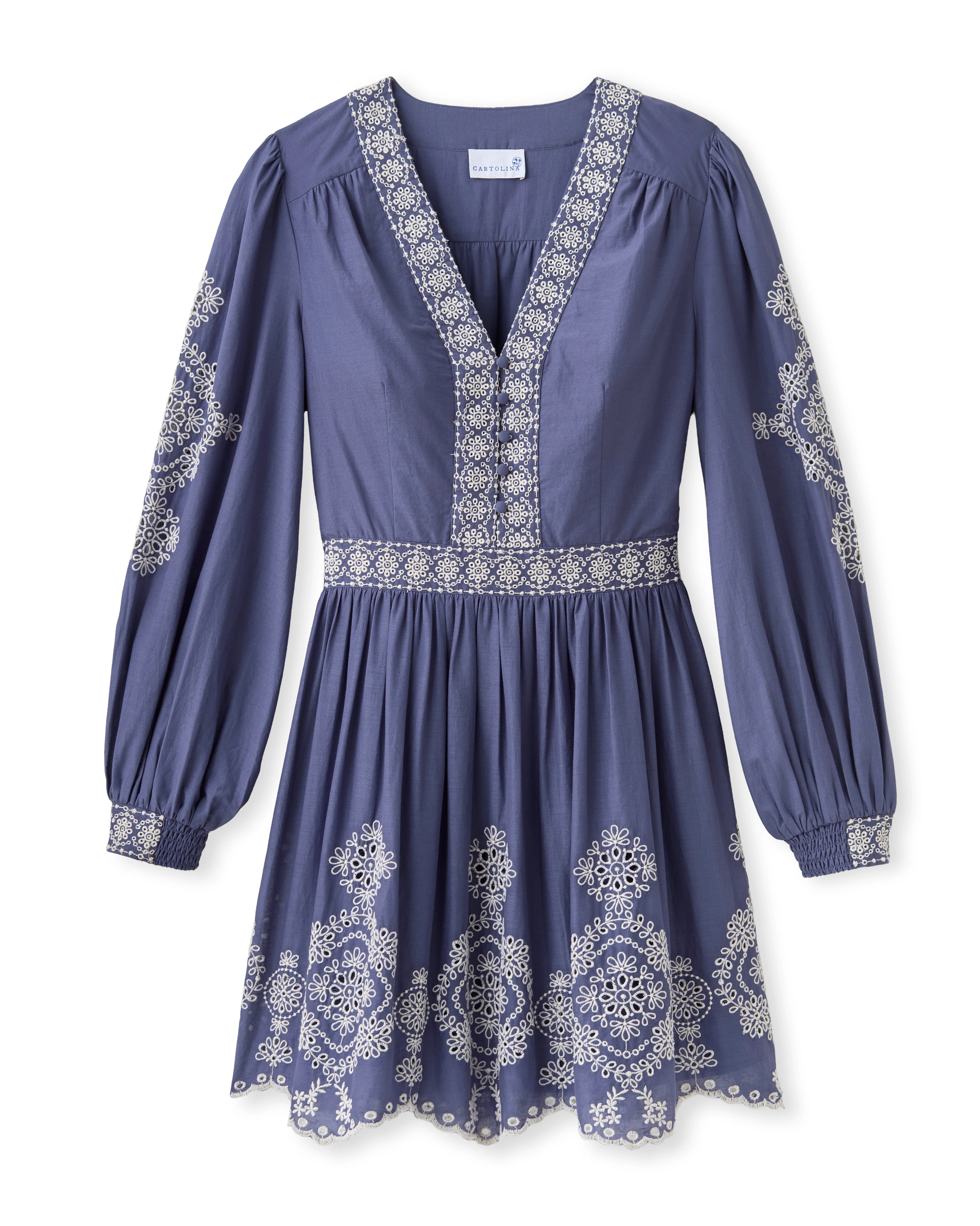 Cartolina - SP26 Blake Mini Dress - Indigo
