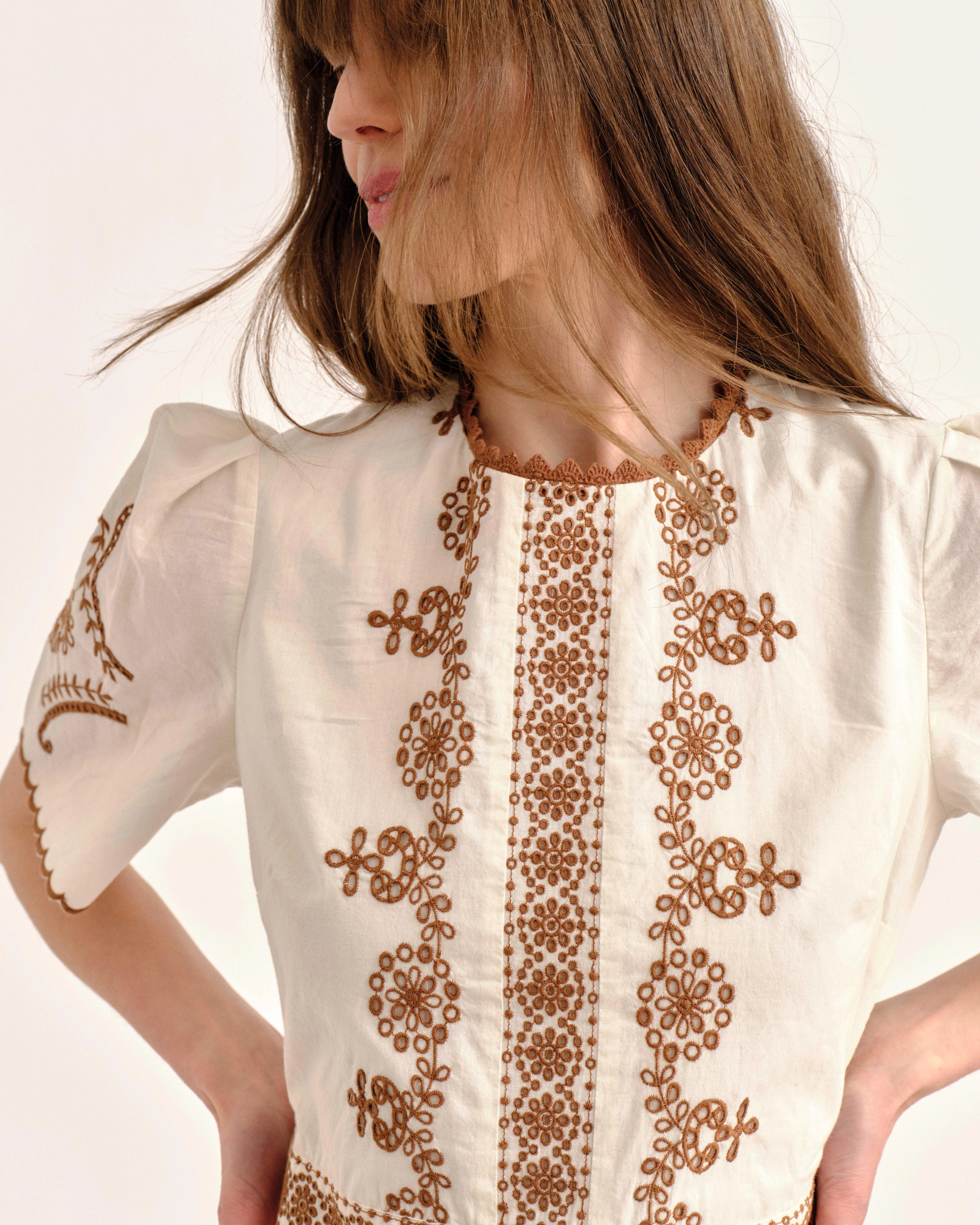 Cartolina - SP26 Bobbi Midi Dress - Ivory - Image 4