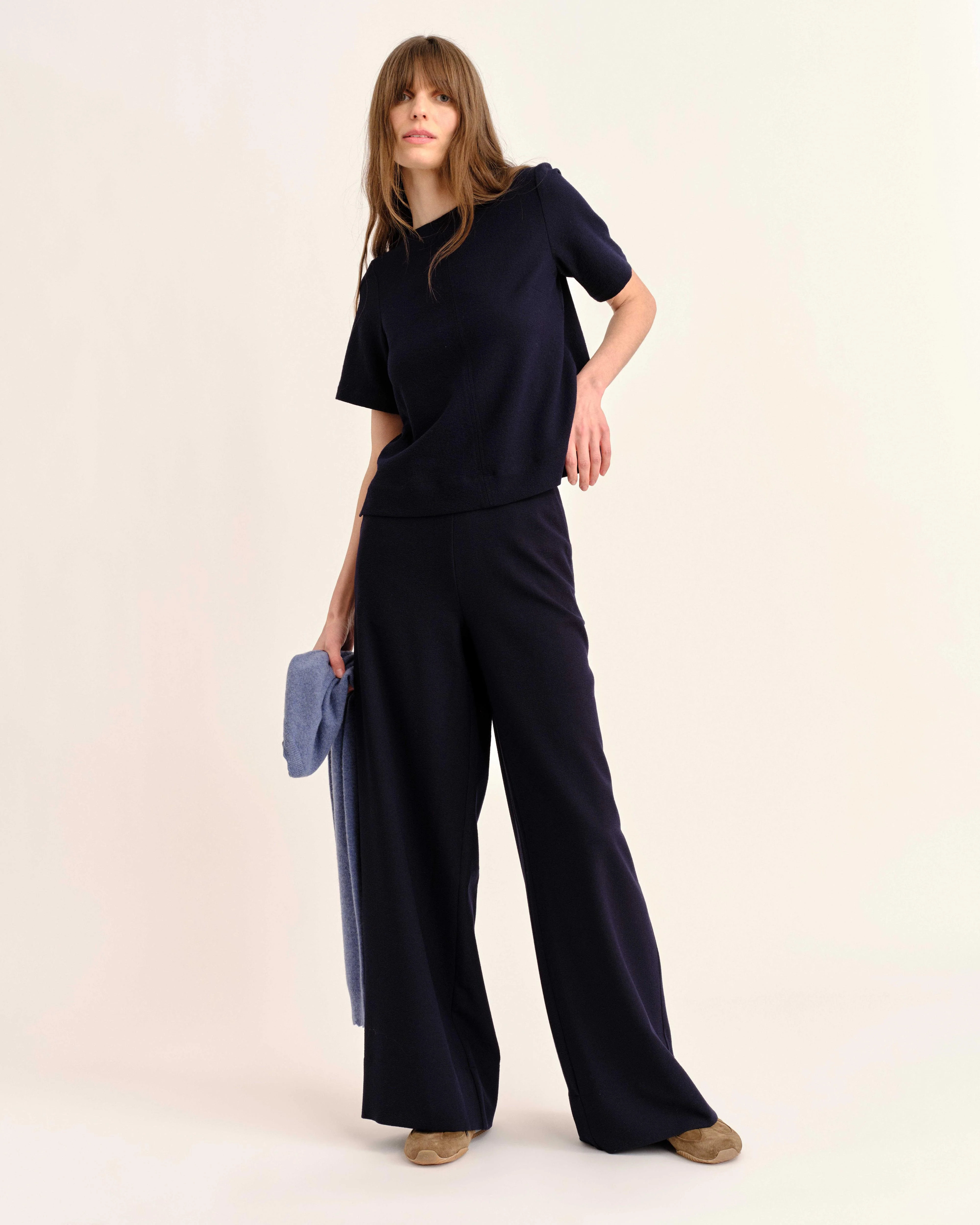 Cartolina - SP26 Chloe Top - Dark Navy - Image 3