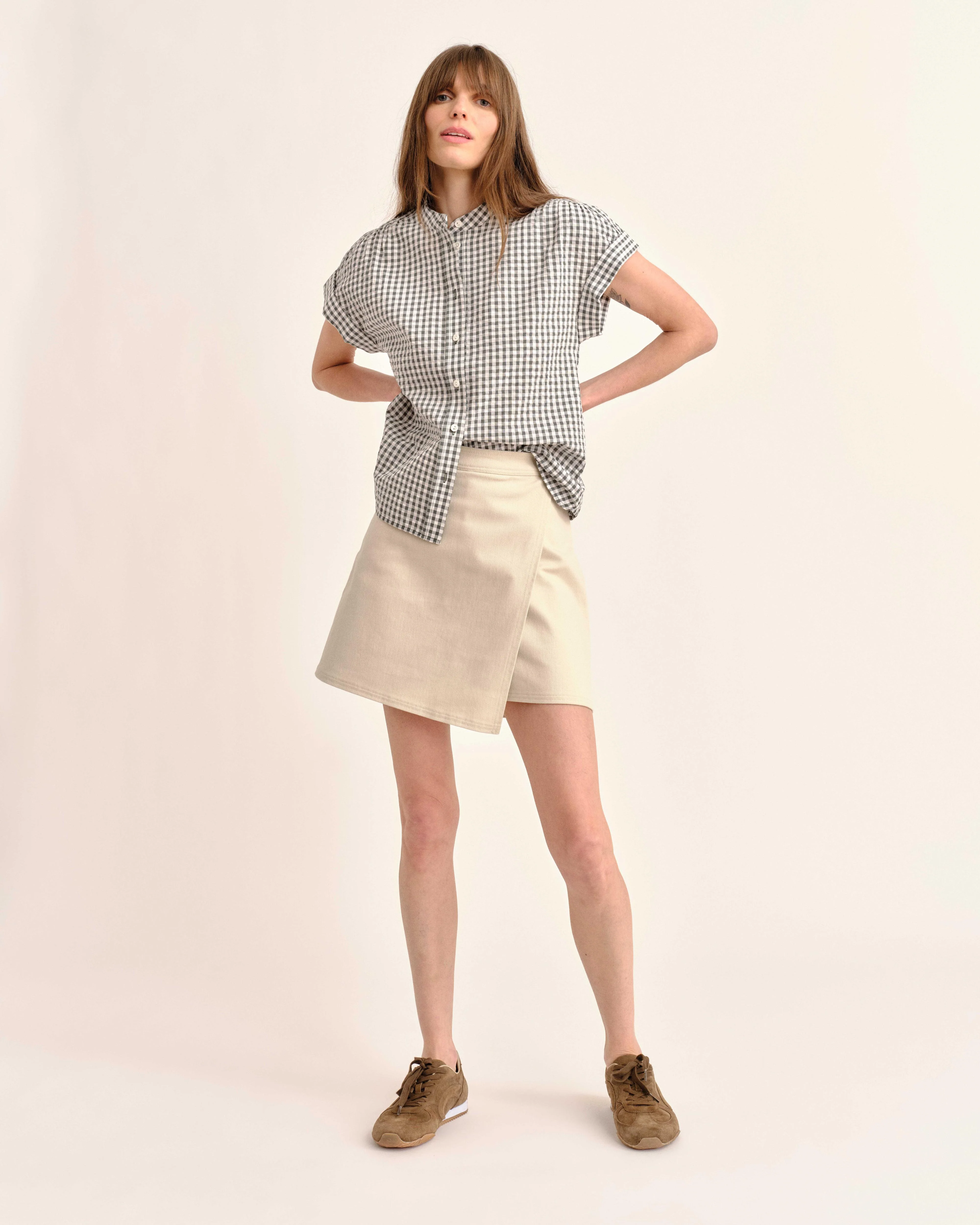 Cartolina - SP26 Elisa Skort - Ivory - Image 3