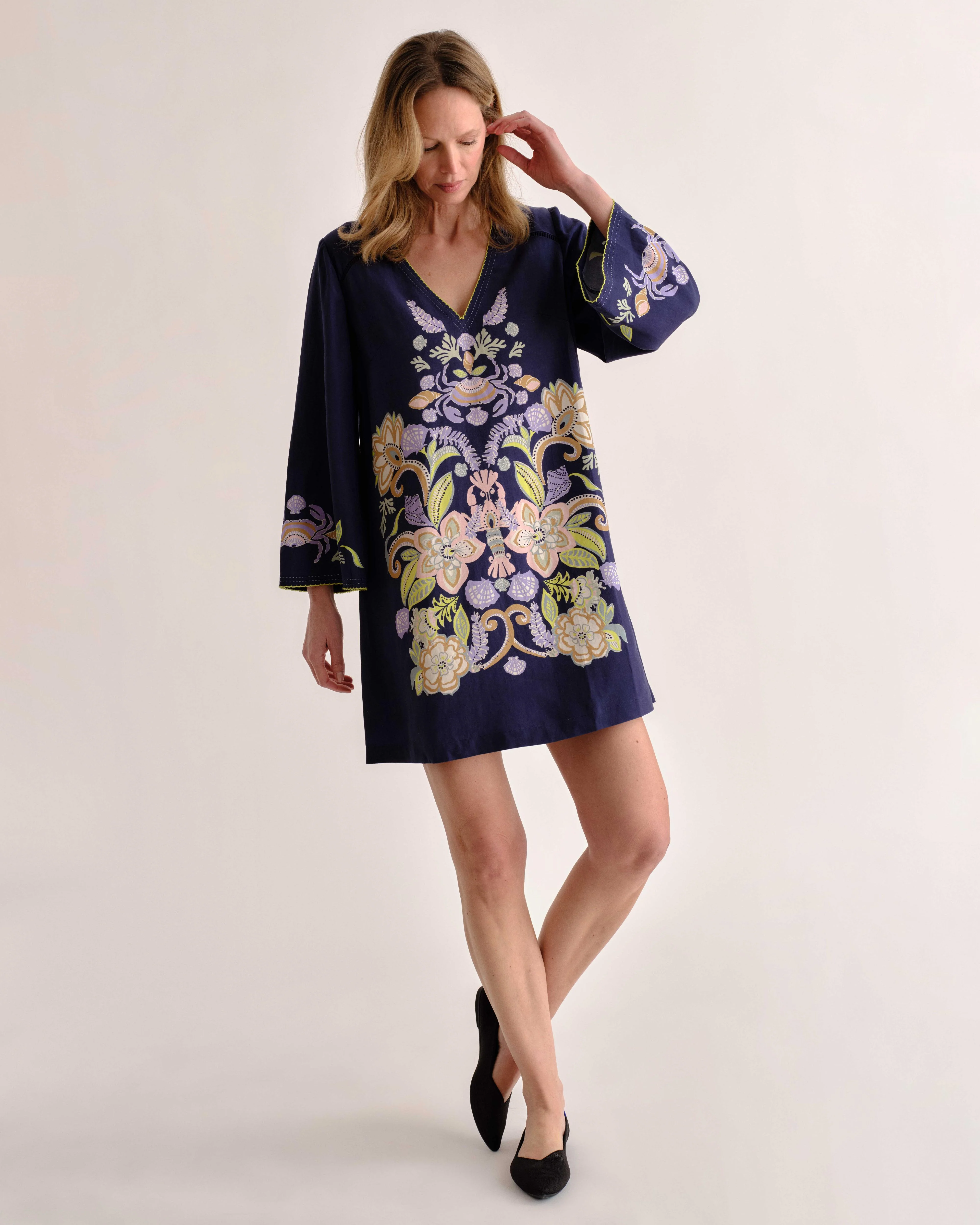 Cartolina - SP26 Folly Mini Dress - Mariner's Bloom - Image 2
