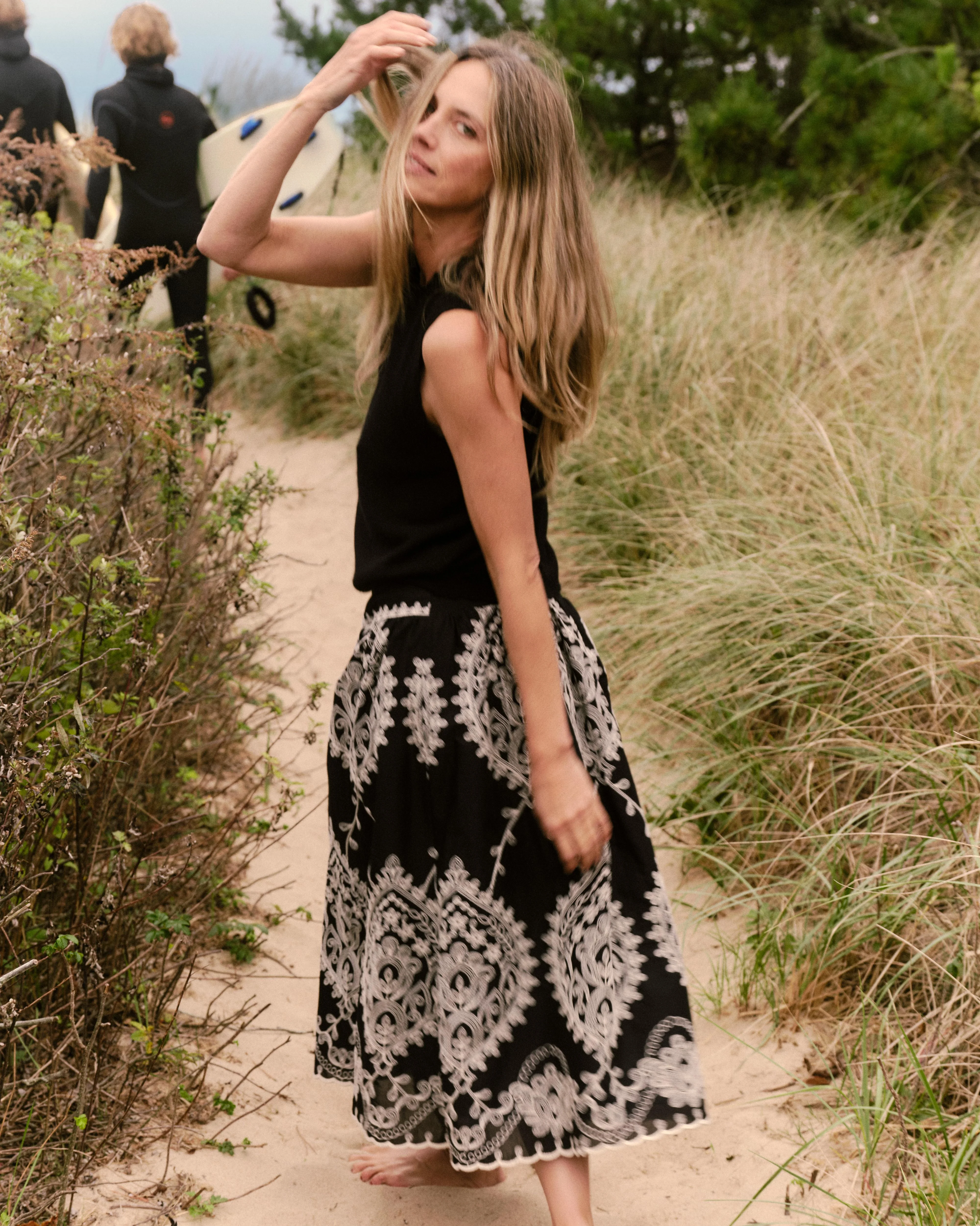 Cartolina - SP26 Georgia Midi Skirt - Noir - Image 3