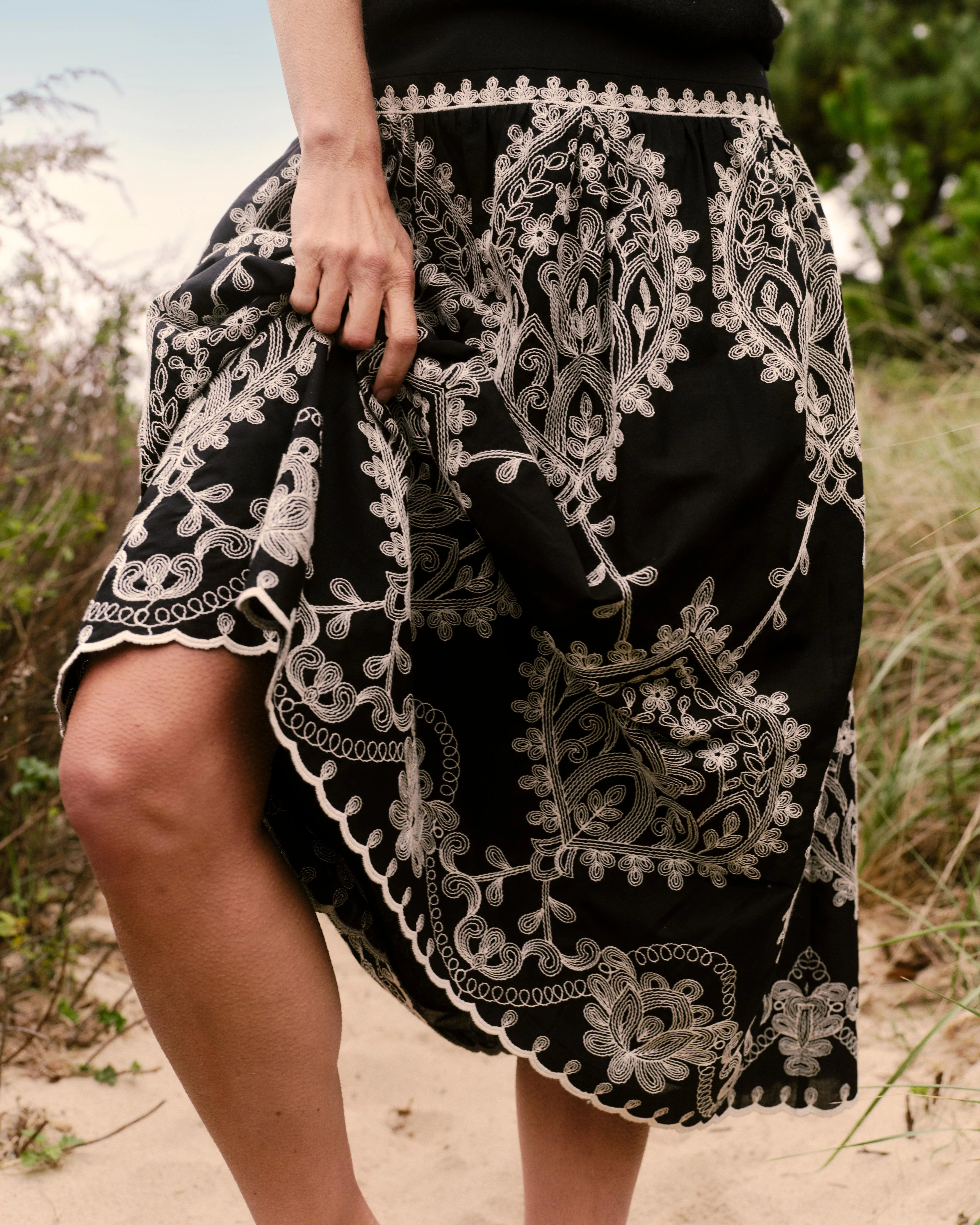Cartolina - SP26 Georgia Midi Skirt - Noir - Image 4