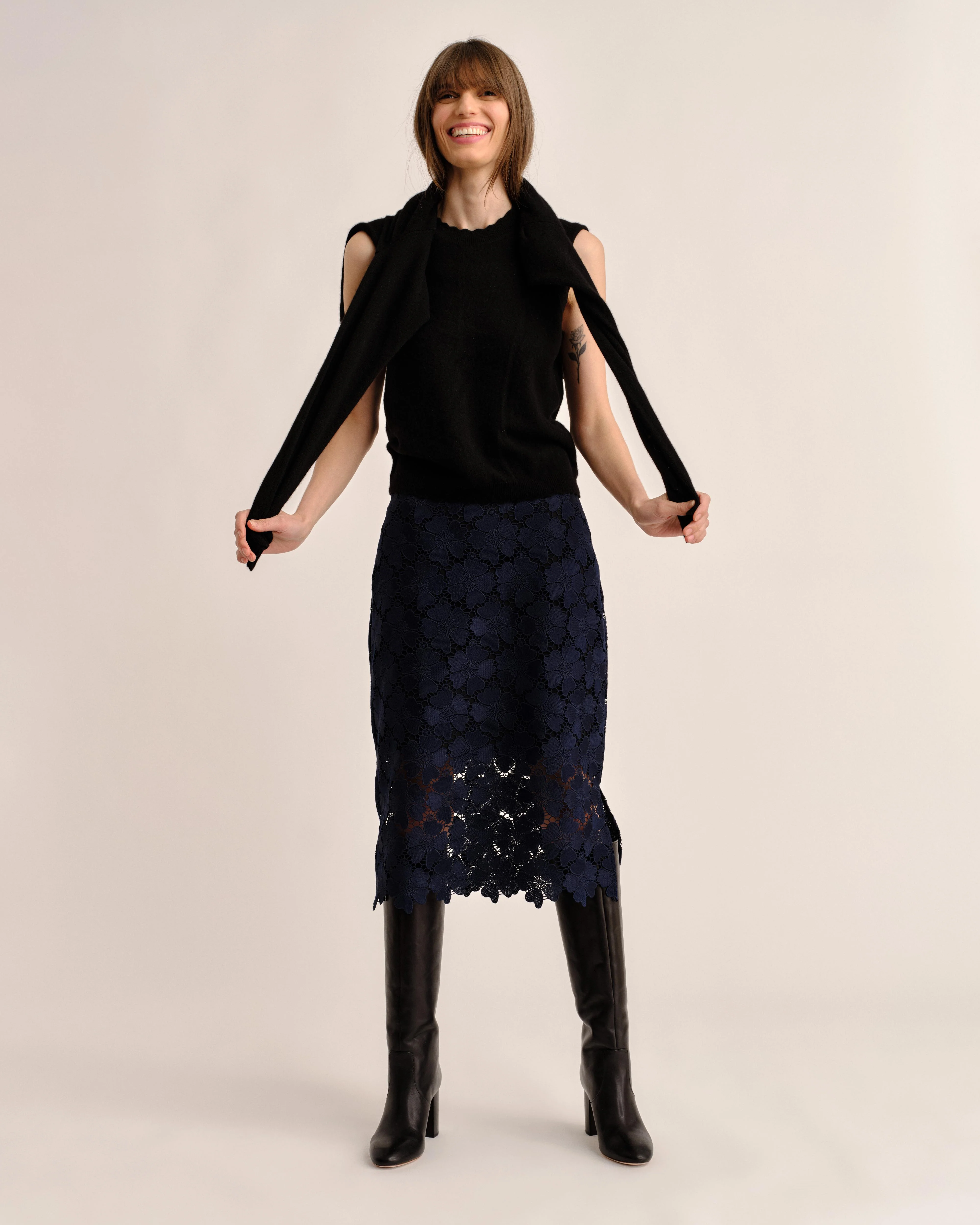 Cartolina - SP26 Lucy Ls Sweater - Noir - Image 2