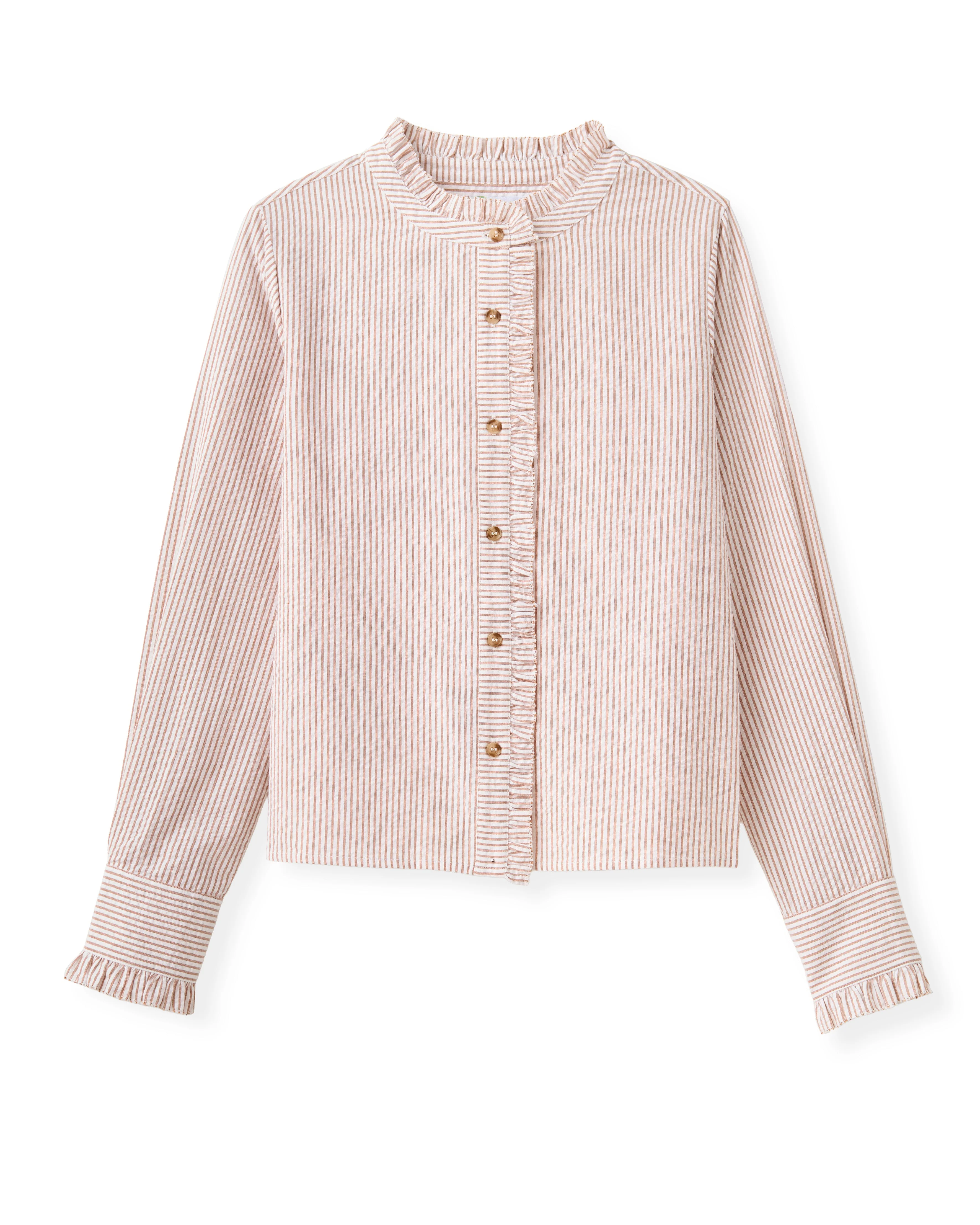 Cartolina - SP26 Percy Shirt - Camel Stripe