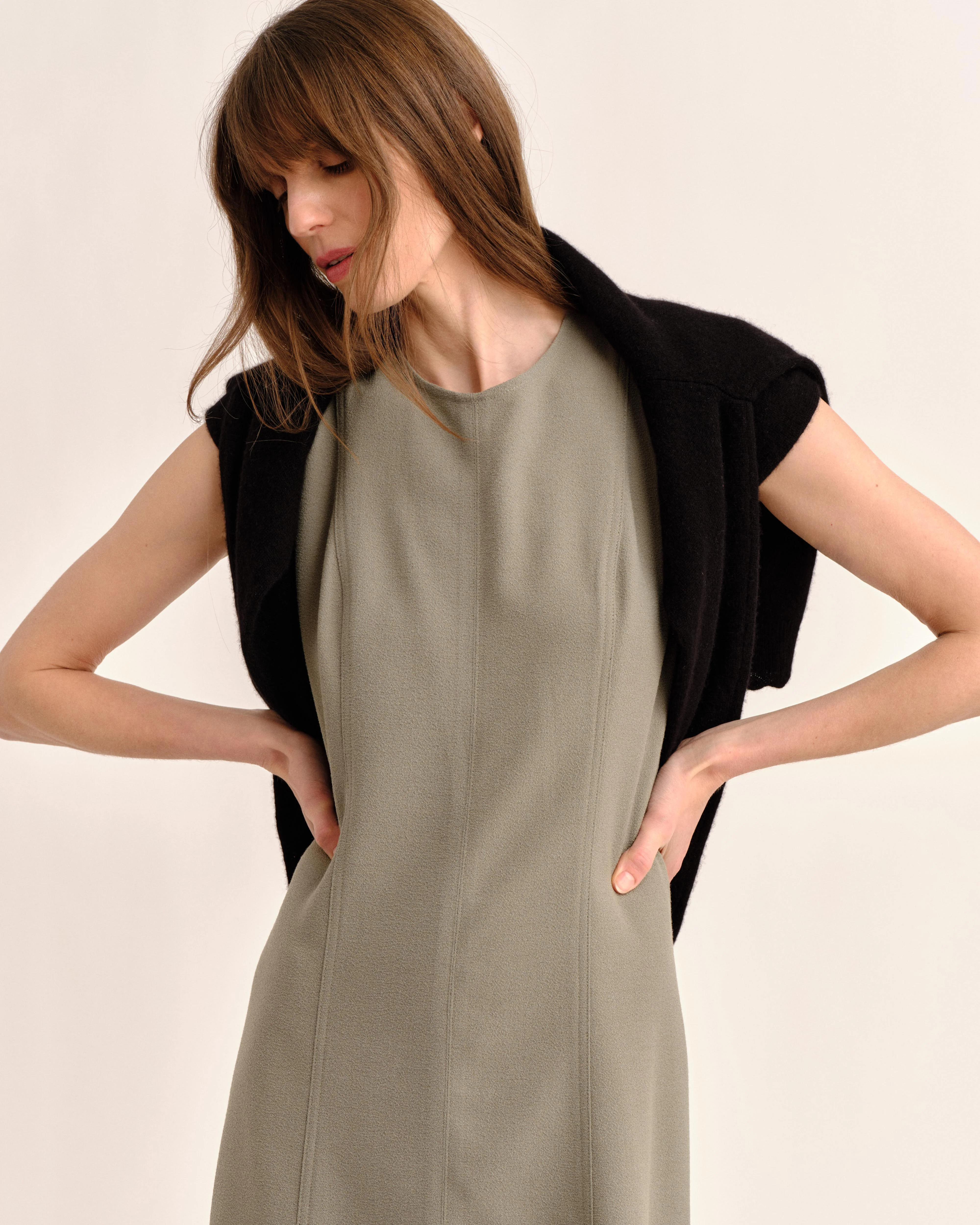 Cartolina - SP26 Rain Midi Dress - Moss - Image 6