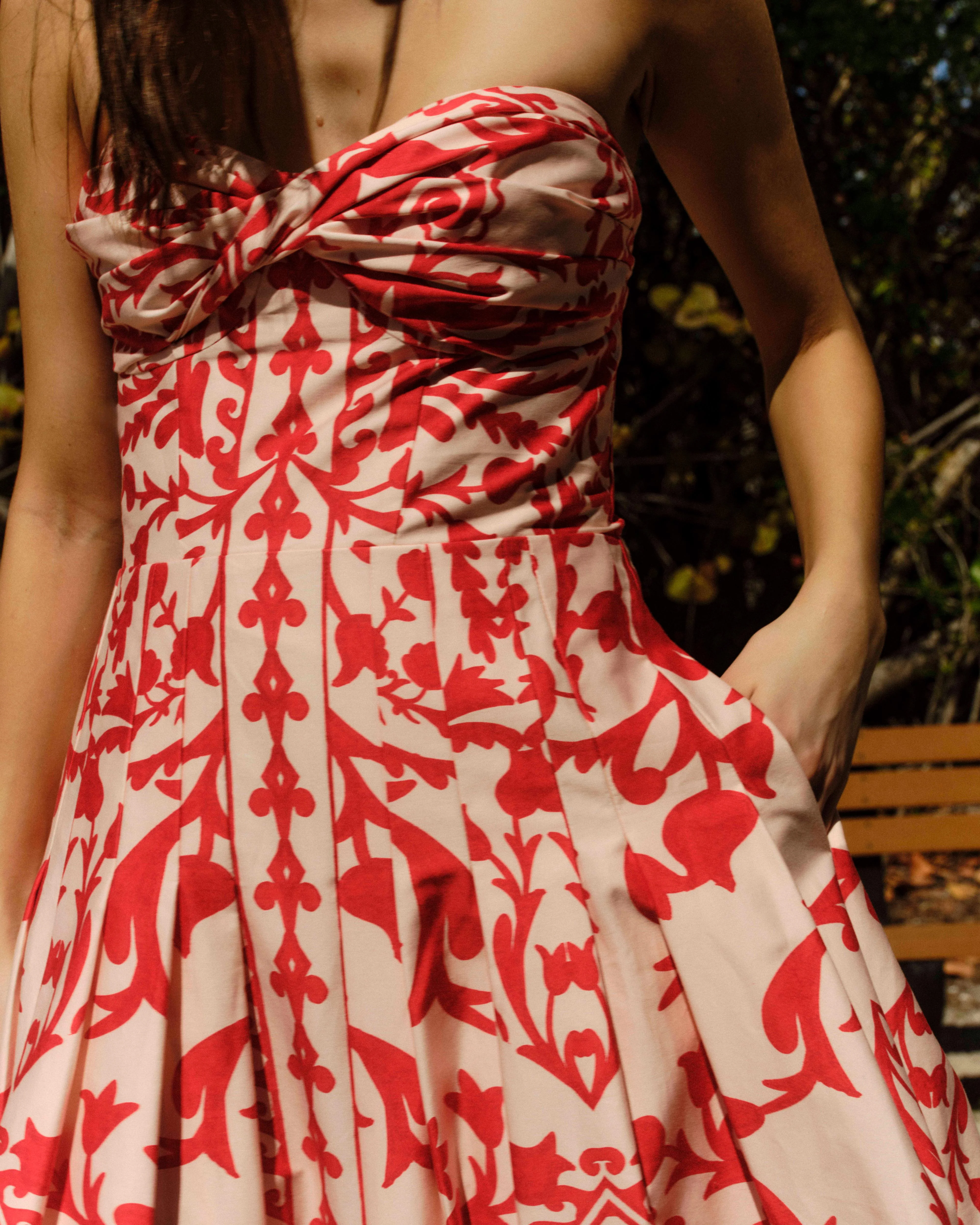 Cartolina - SU26 Ingrid Dress - Faraway Print - Poppy - Image 2