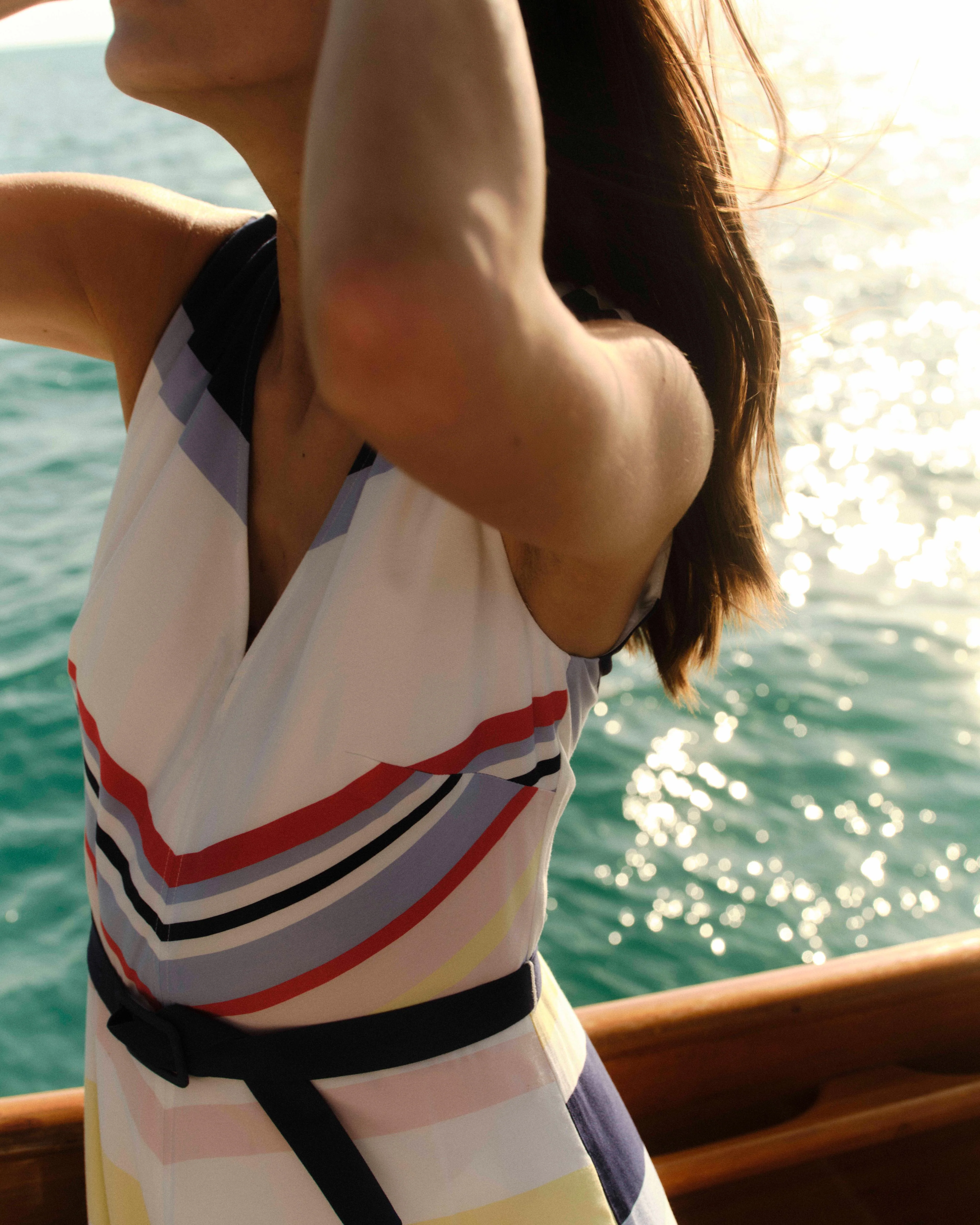 Cartolina - SU26 Monica Dress - Nantucket Stripe - Image 5