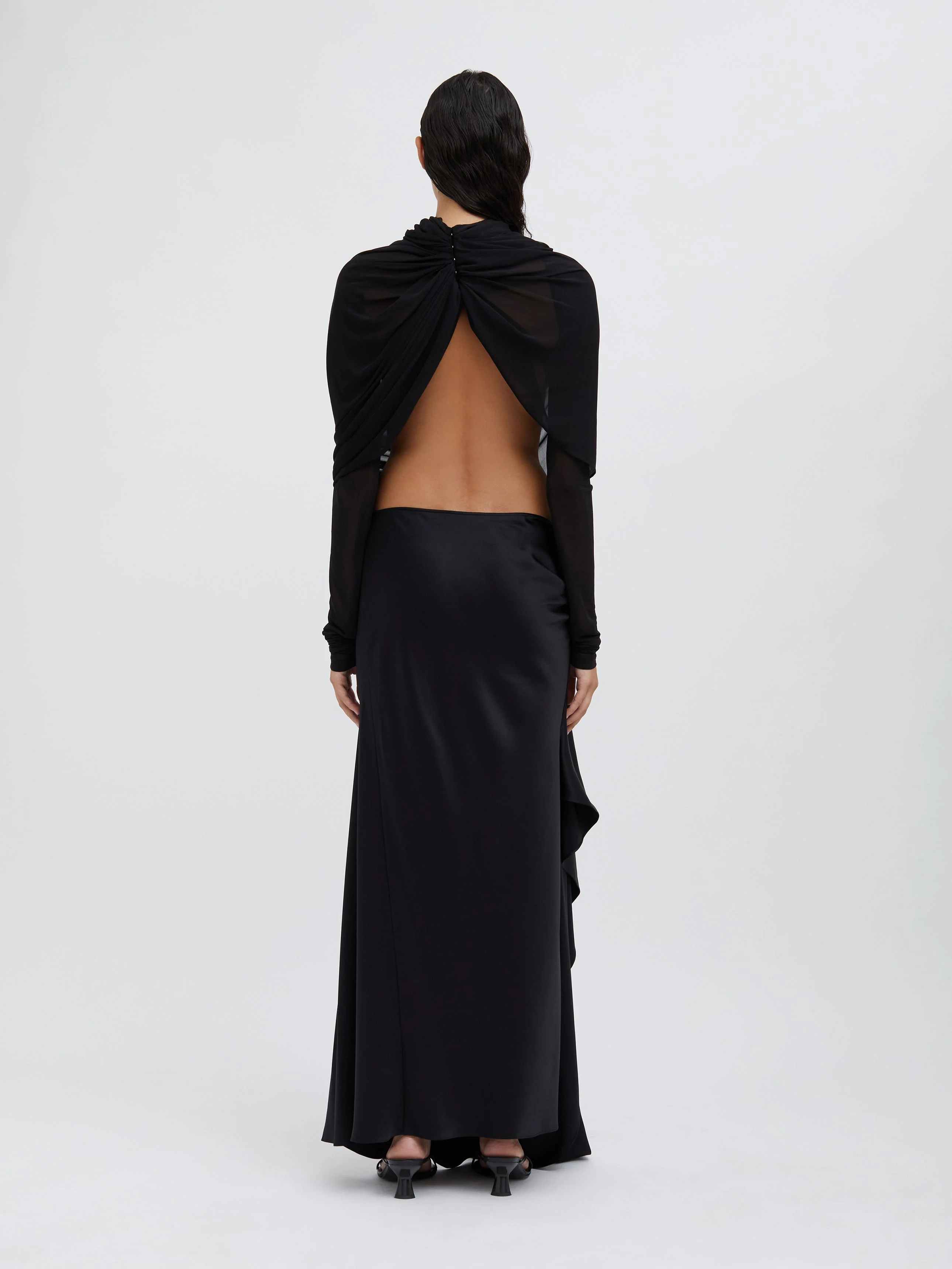 Christopher Esber - Casteret Draped Long Sleeve Shoulder Top - Image 4