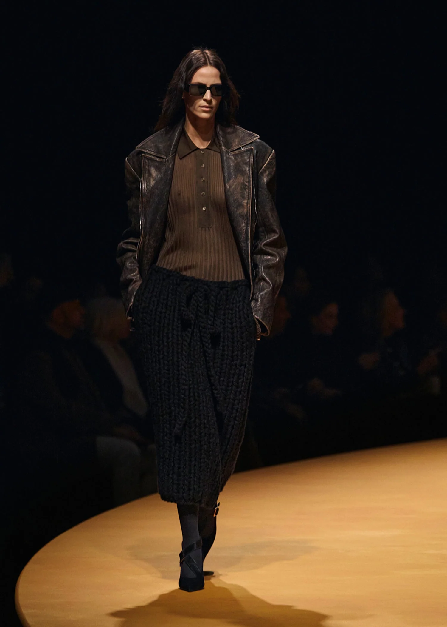 Khaite - Catalina Jacket in Black and Natural Distressed Leather - Image 15