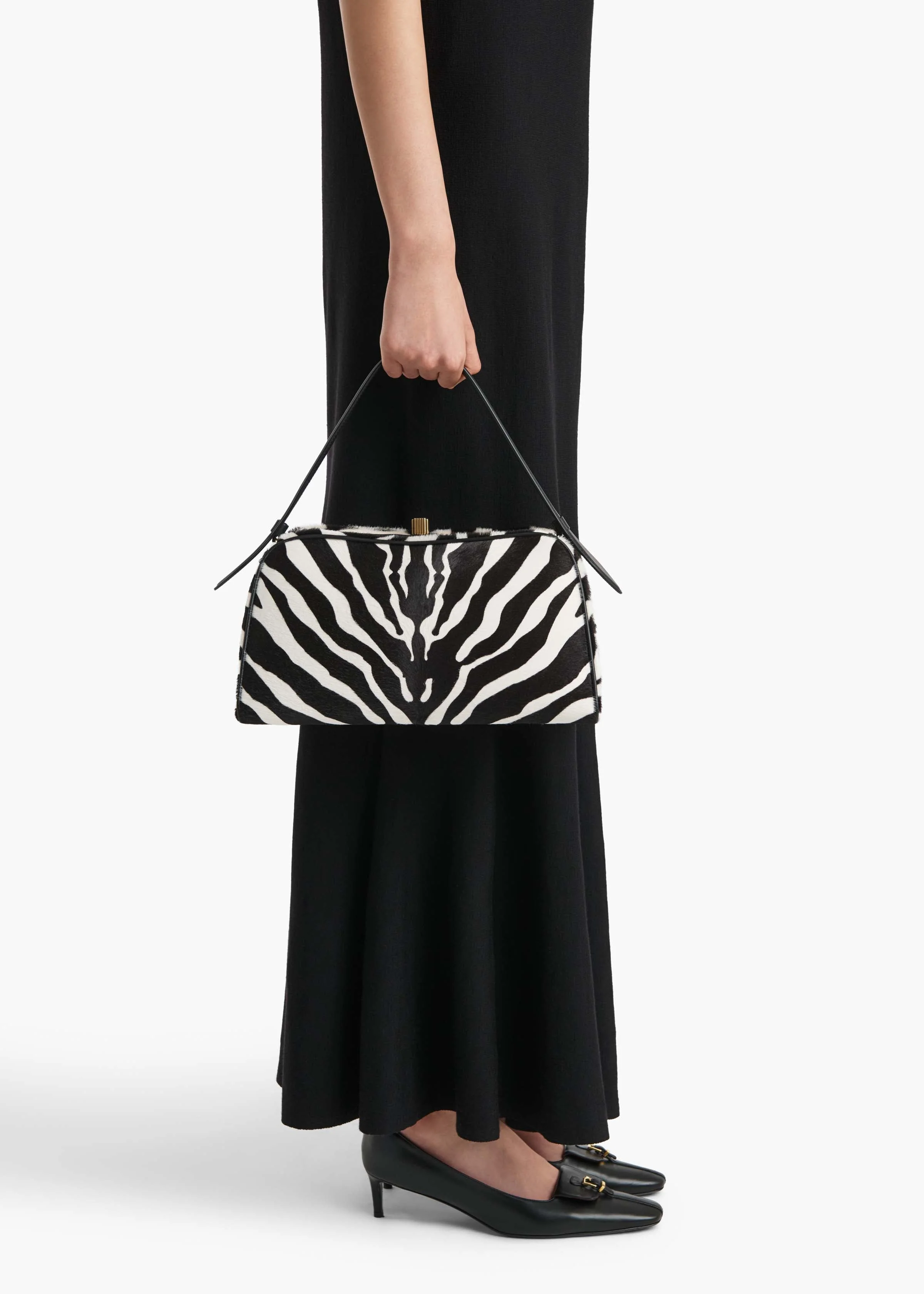 Khaite - Cate Bag in Zebra Print Haircalf - Image 11