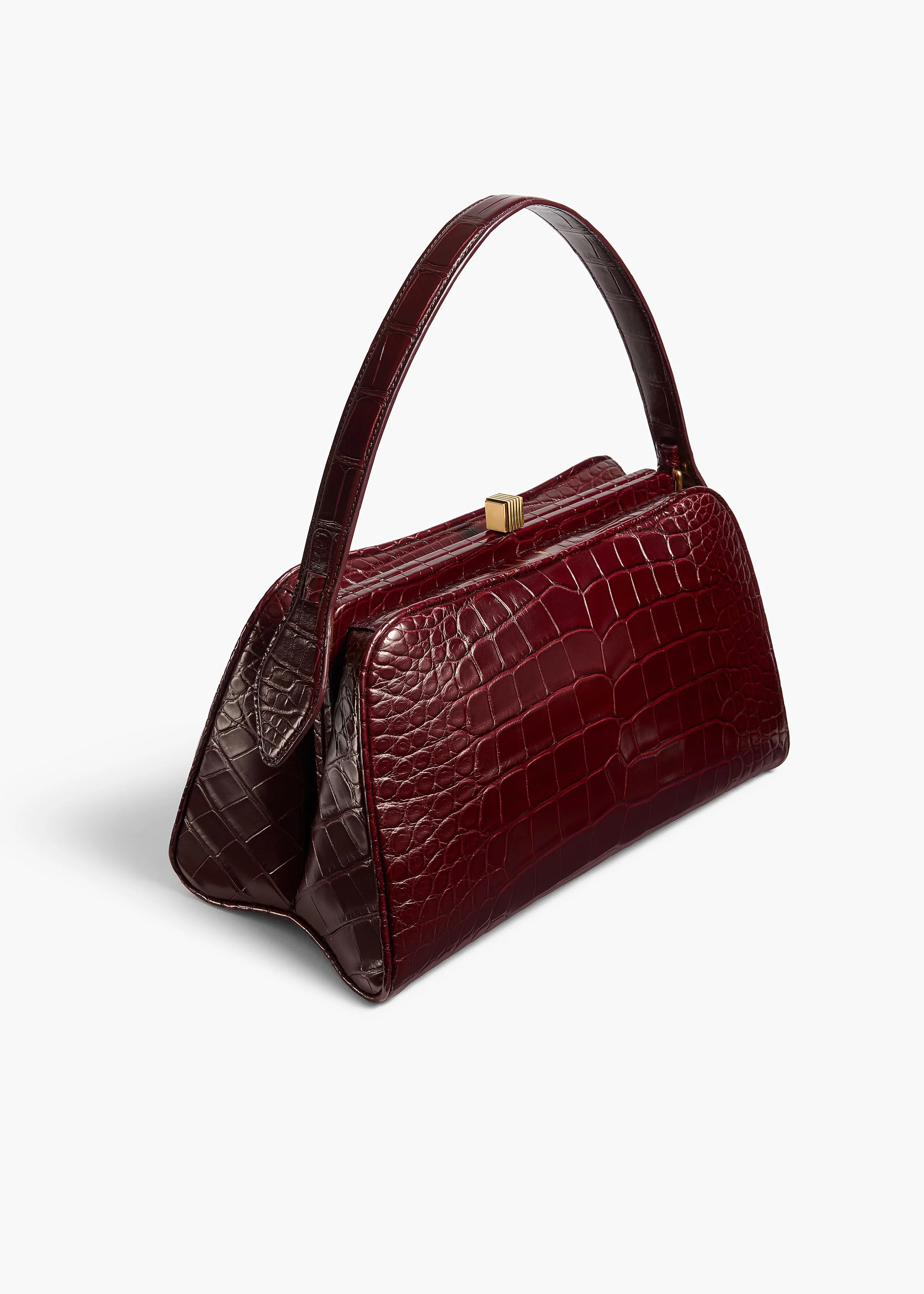 Khaite - Cate Bag in Garnet Alligator - Image 2