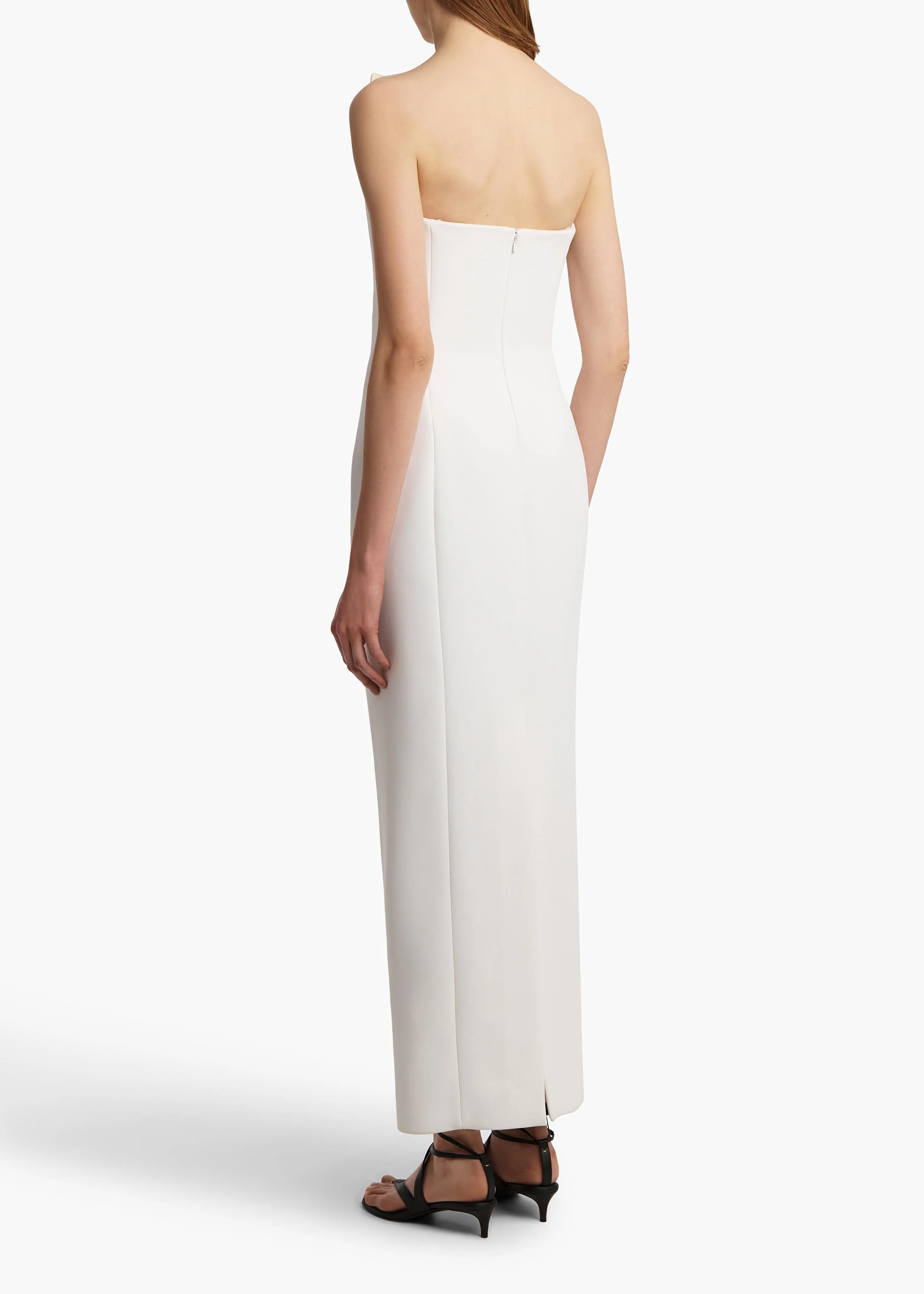 Khaite - Cato Dress in Chalk - Image 4