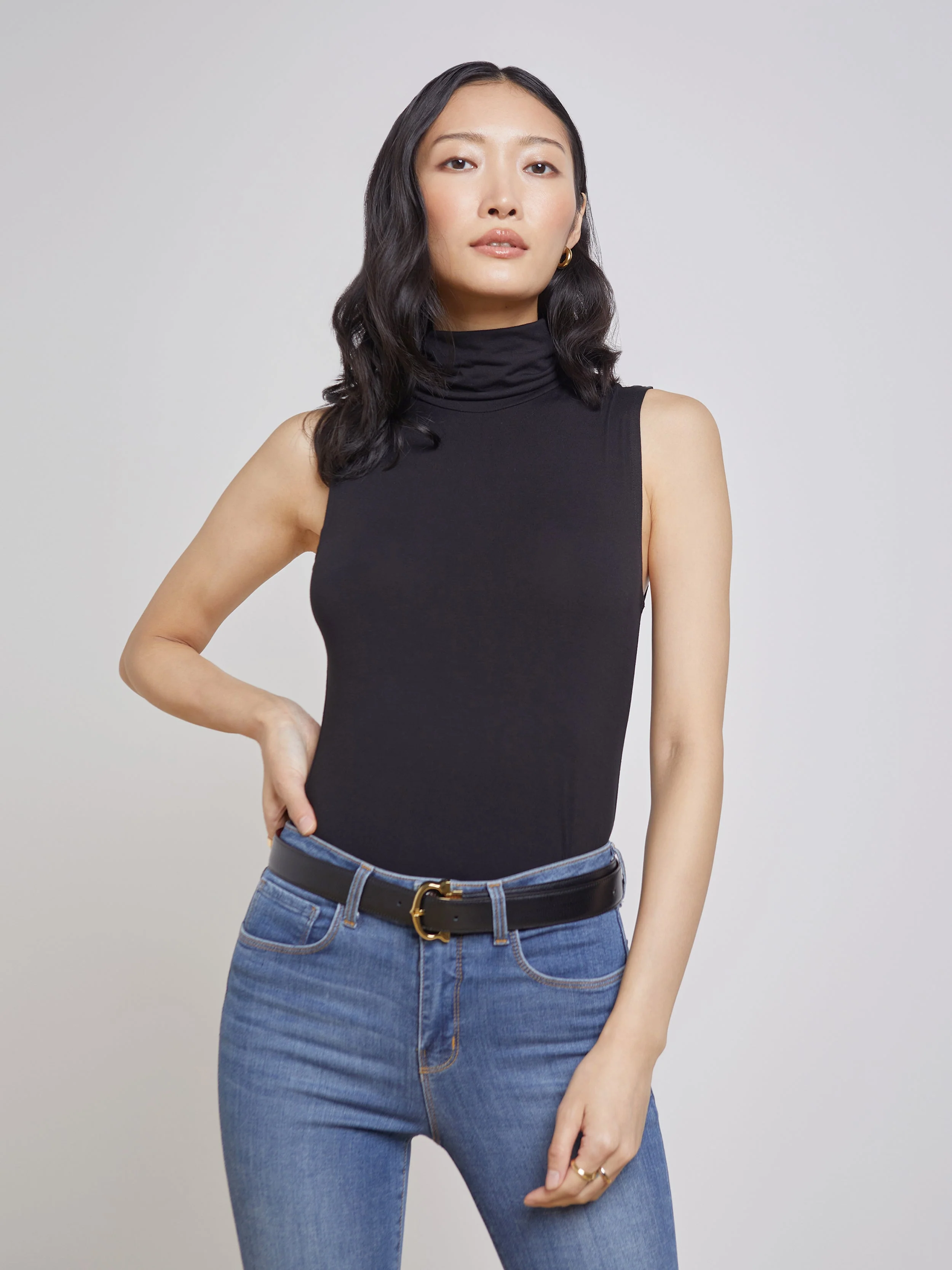 L'AGENCE - Ceci Sleeveless Turtleneck - Image 6