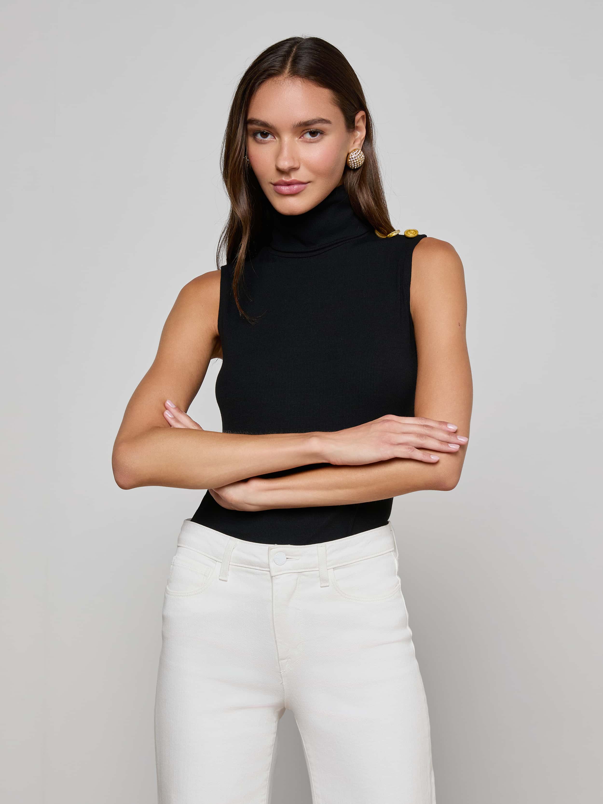 L'AGENCE - Ceci Sleeveless Turtleneck - Image 9