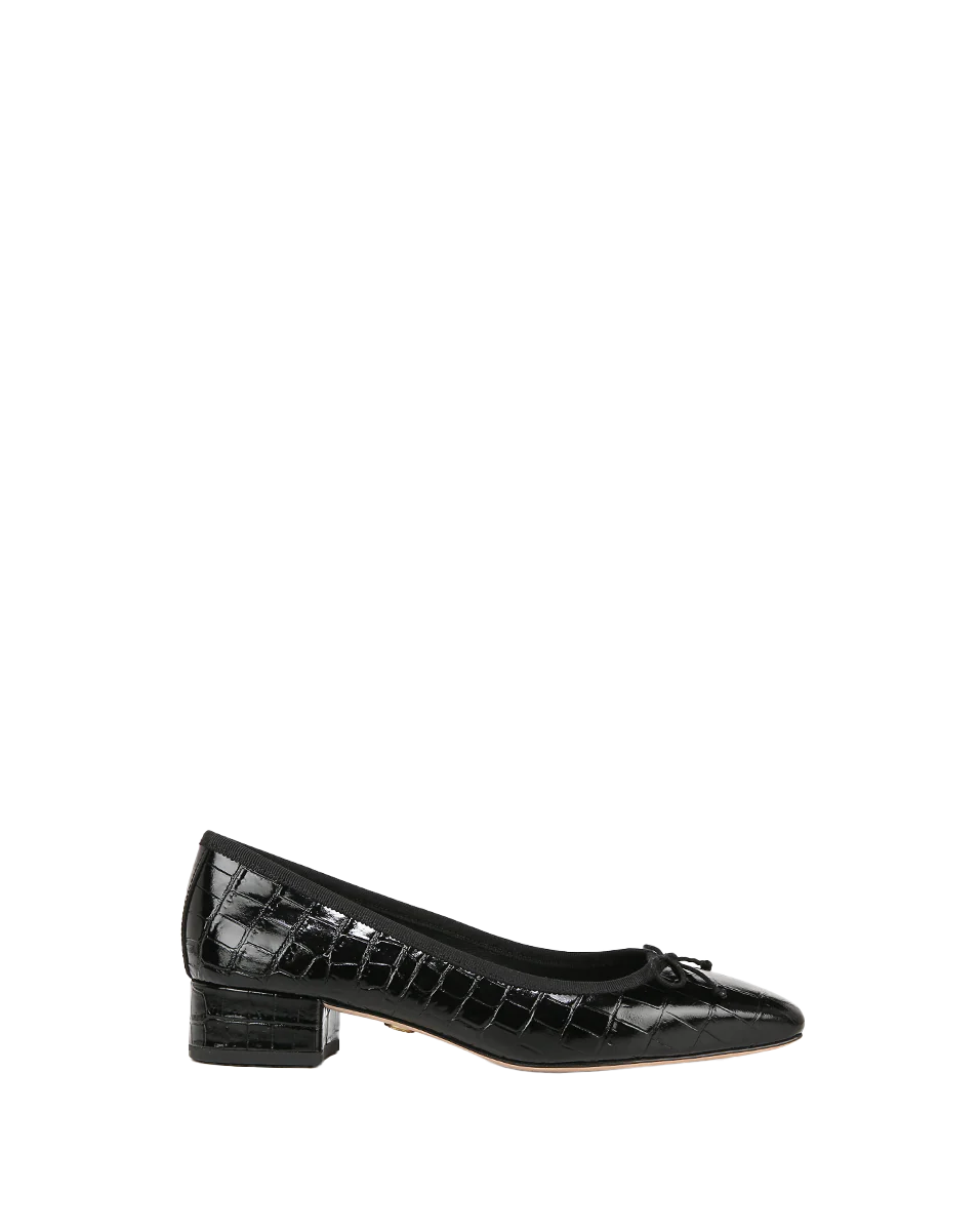 Veronica Beard - Cecile Croc - Embossed Ballet Pump - Image 10