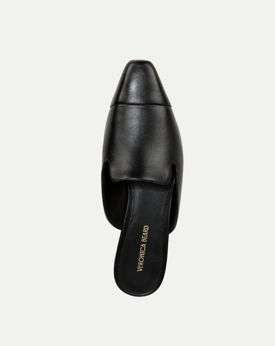 Veronica Beard - Cecile Leather Cap - Toe Mule - Image 3