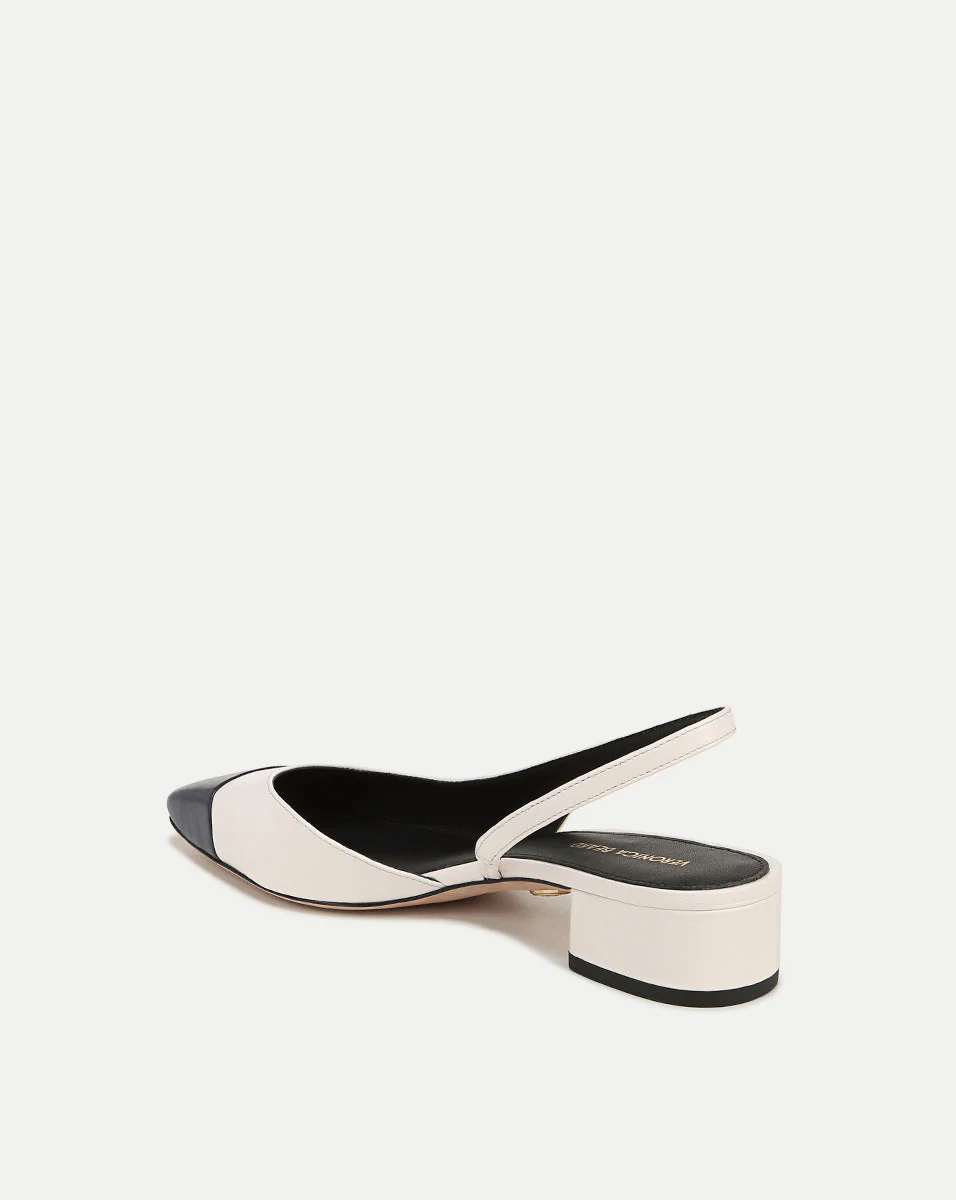 Veronica Beard - Cecile Leather Cap - Toe Slingback - Image 4