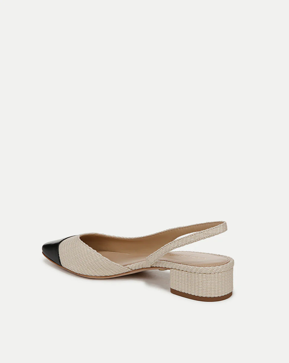 Veronica Beard - Cecile Raffia Cap - Toe Slingback - Image 4
