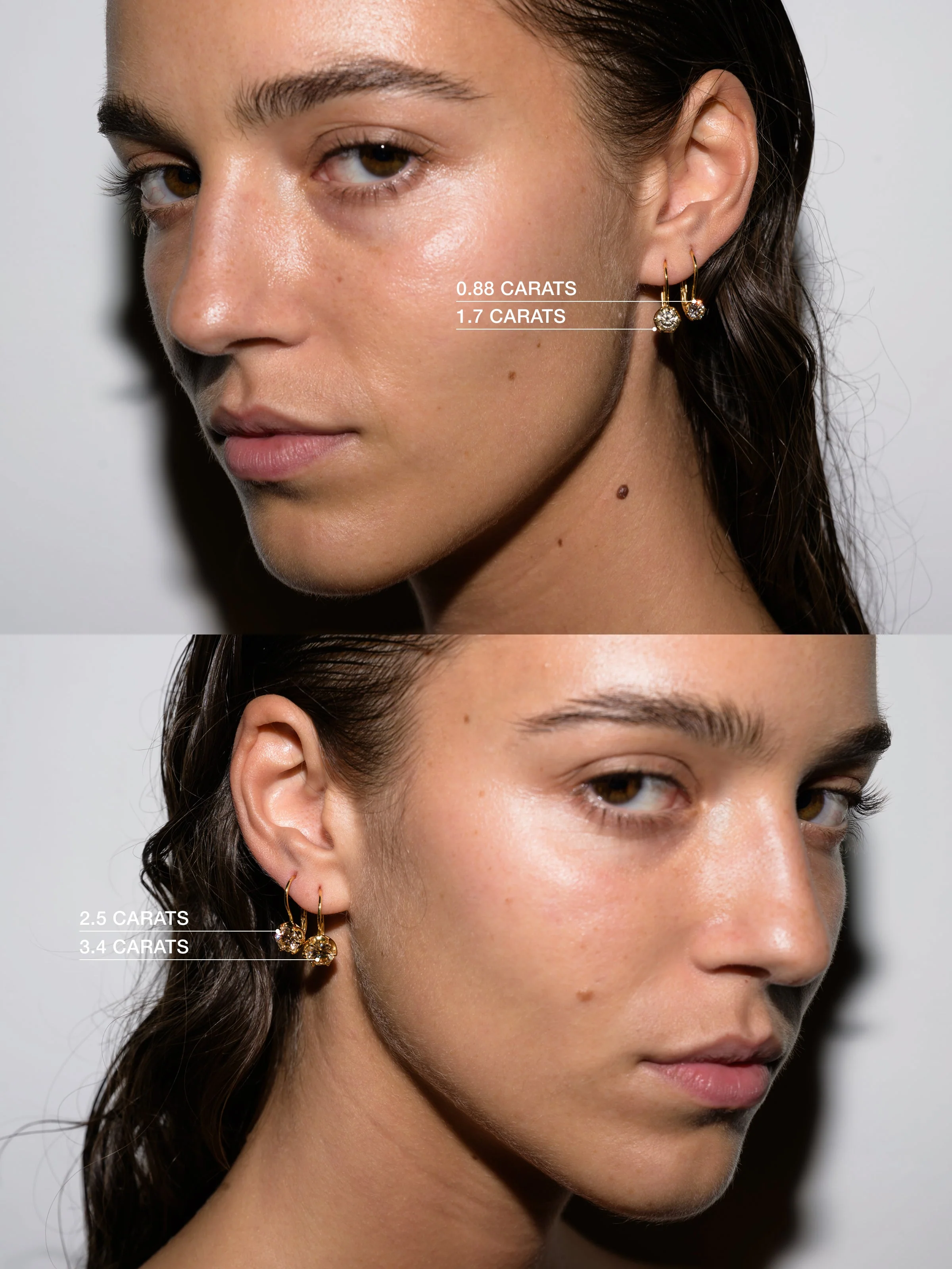 Dorsey - CECILIA EARRINGS IN HONEY MOISSANITE - Image 3