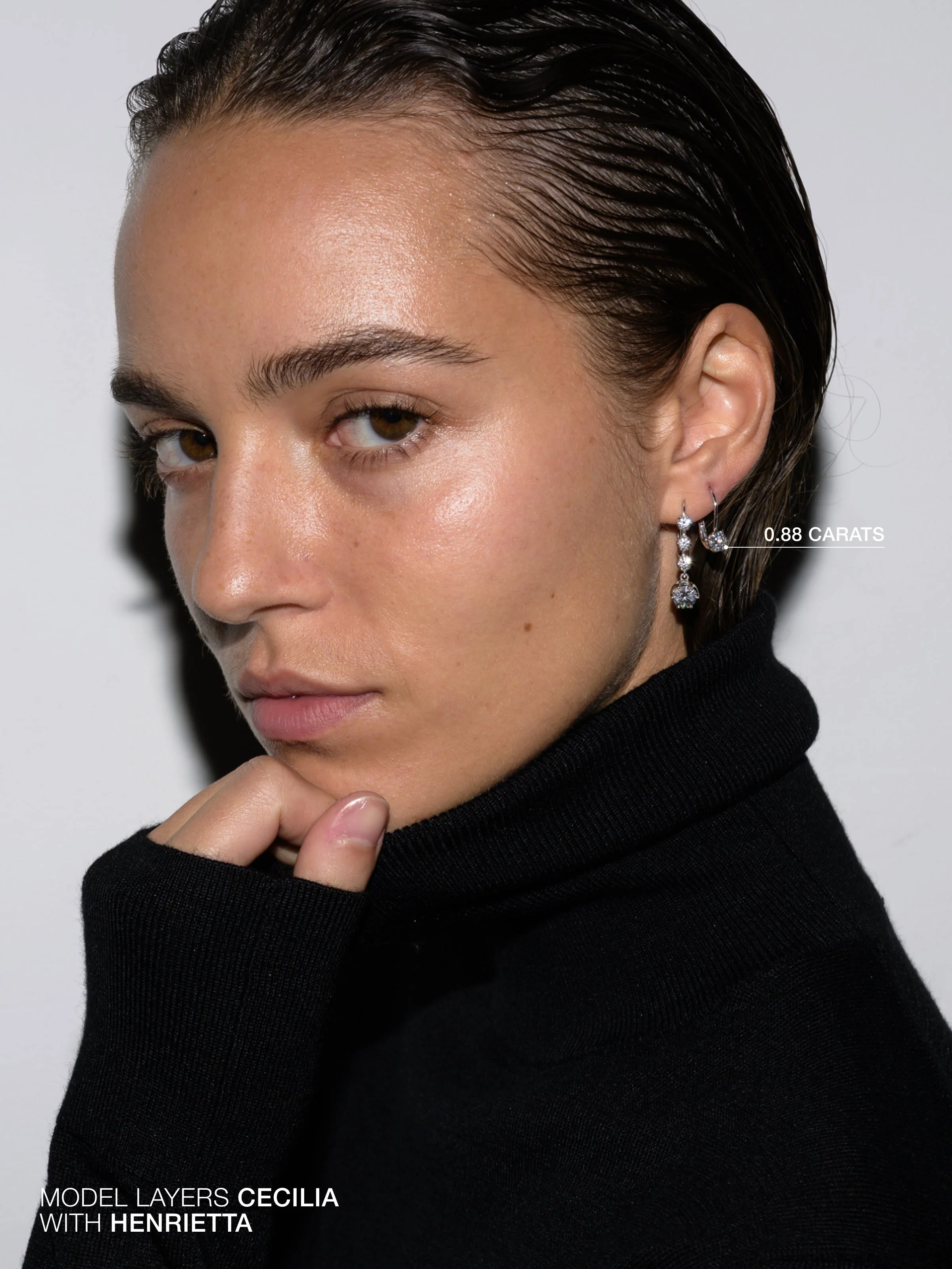 Dorsey - CECILIA EARRINGS IN MOISSANITE - Image 5